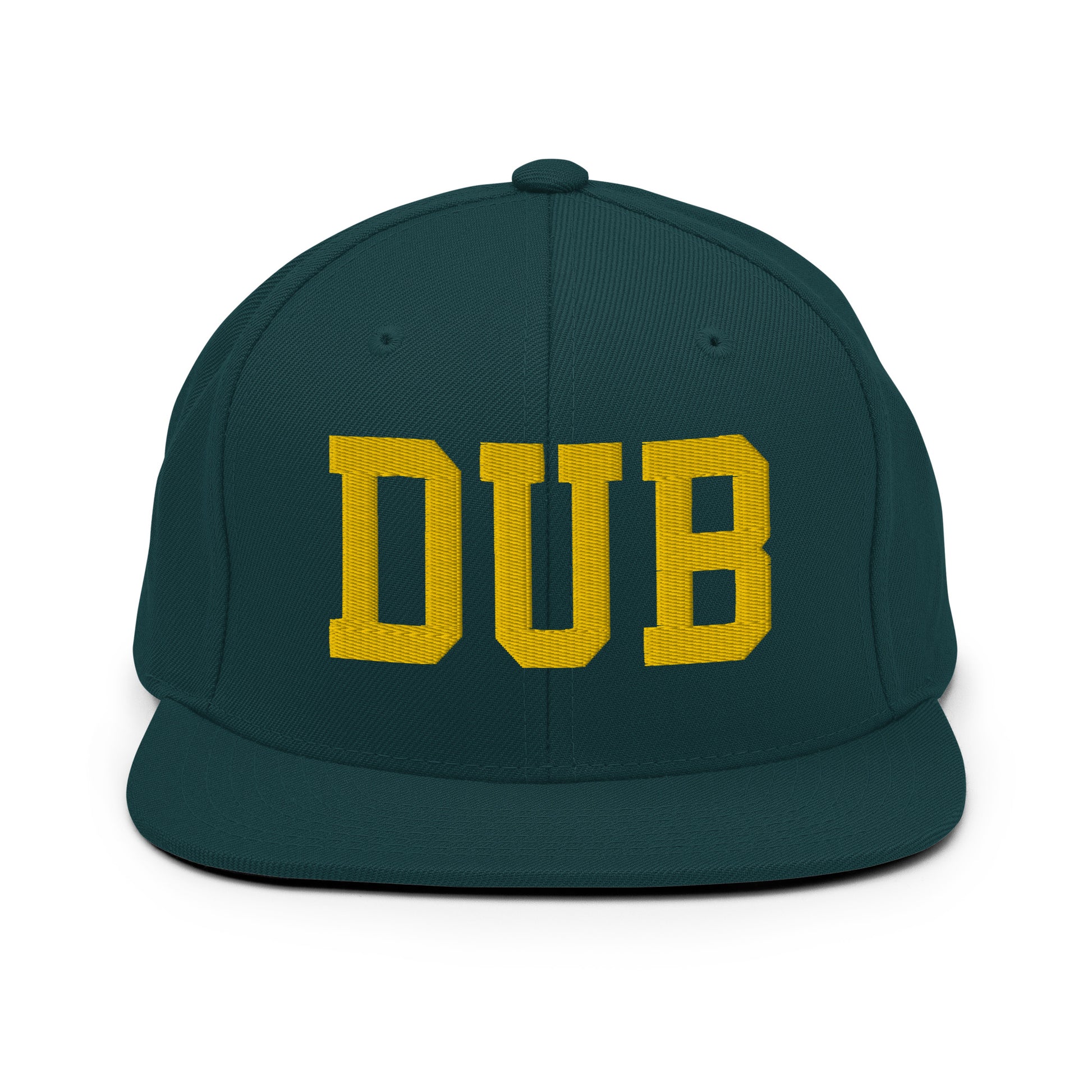 College-Style Classic Snapback Hat • Gold • DUB Dublin Souvenir • YHM Designs - Image 14