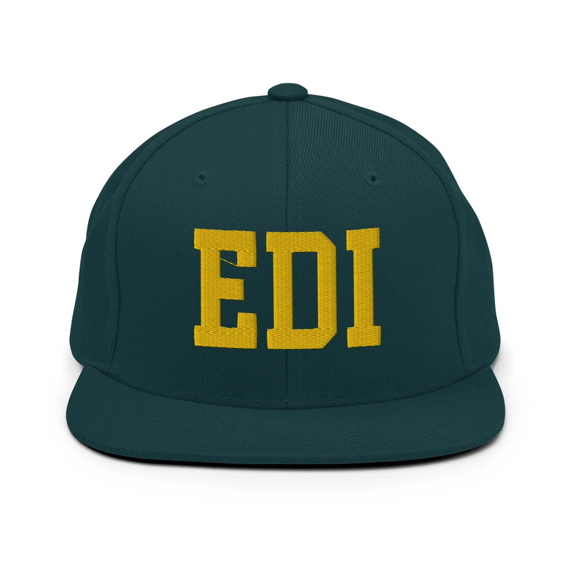 College-Style Classic Snapback Hat • Gold • EDI Edinburgh • YHM Designs - Image 14
