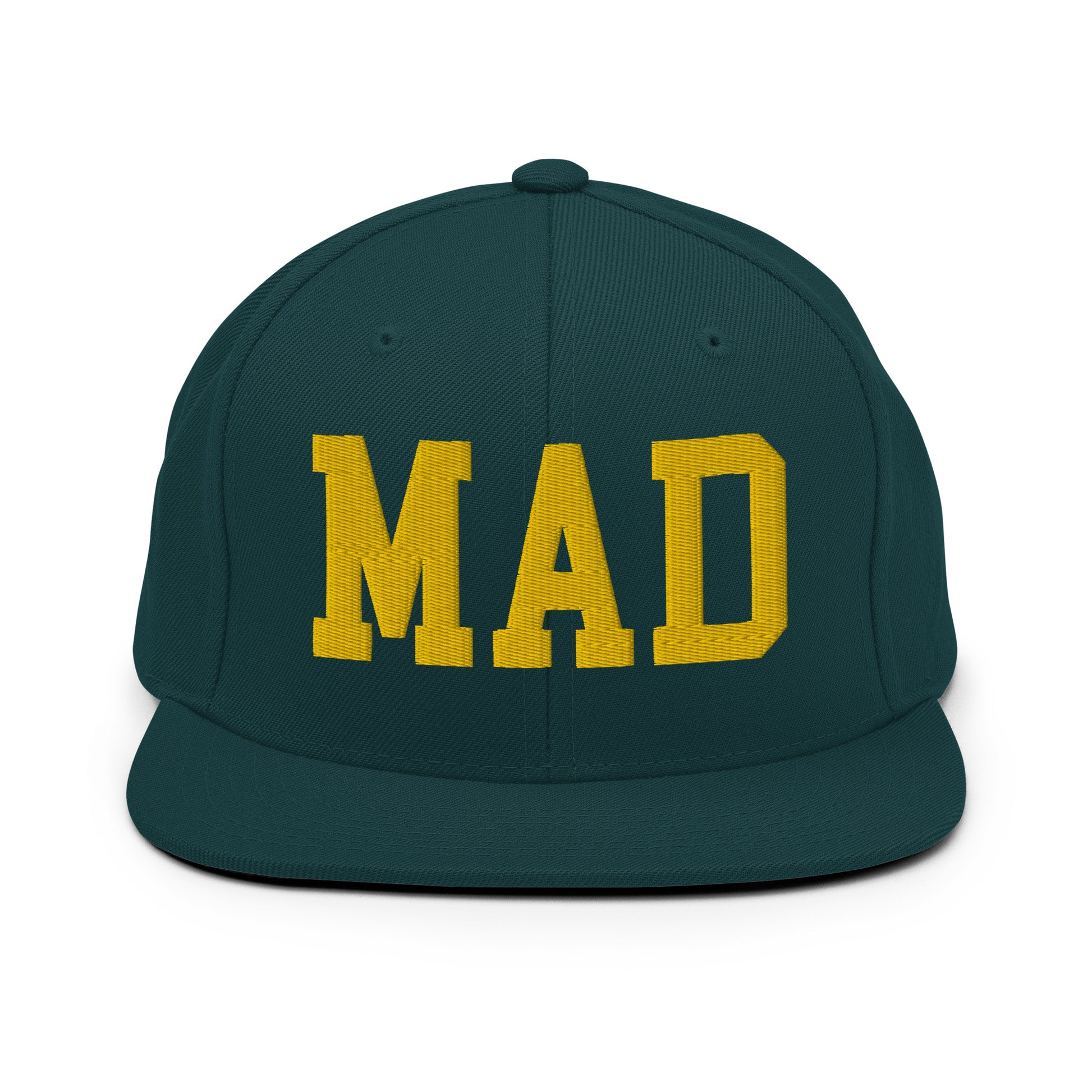 College-Style Classic Snapback Hat • Gold • MAD Madrid • YHM Designs - Image 14