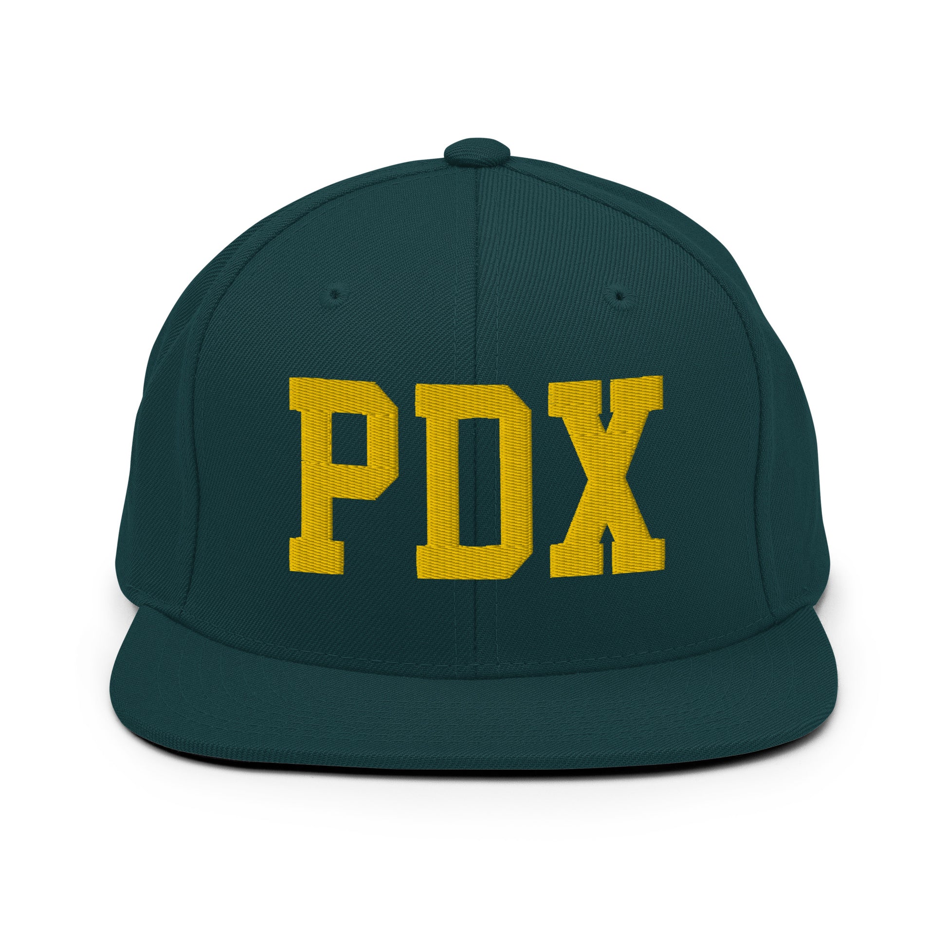 College-Style Classic Snapback Hat • Gold • PDX Portland • YHM Designs - Image 14