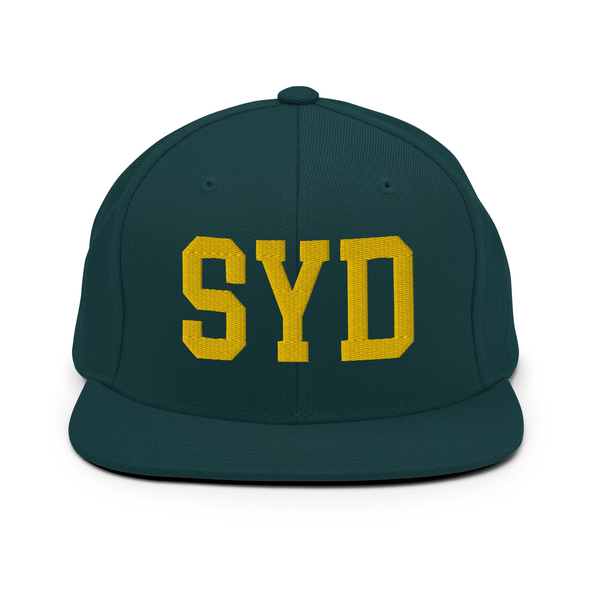 College-Style Classic Snapback Hat • Gold • SYD Sydney • YHM Designs - Image 14