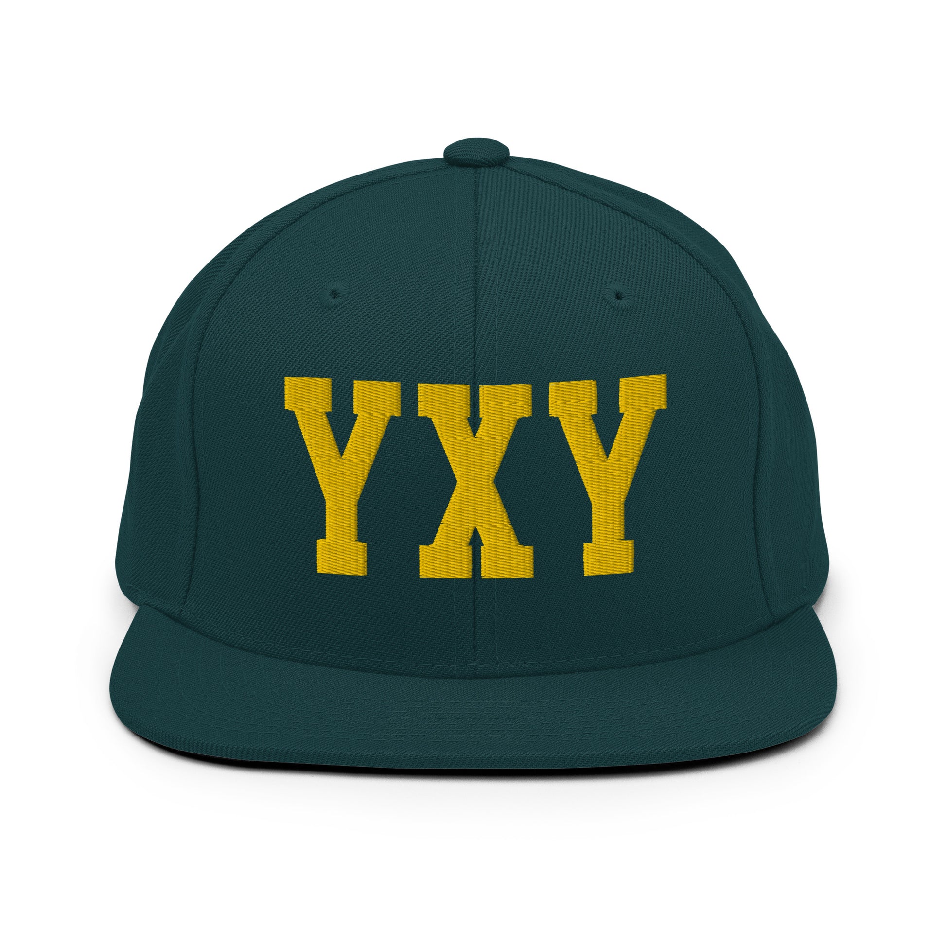 College-Style Classic Snapback Hat • Gold • YXY Whitehorse • YHM Designs - Image 14