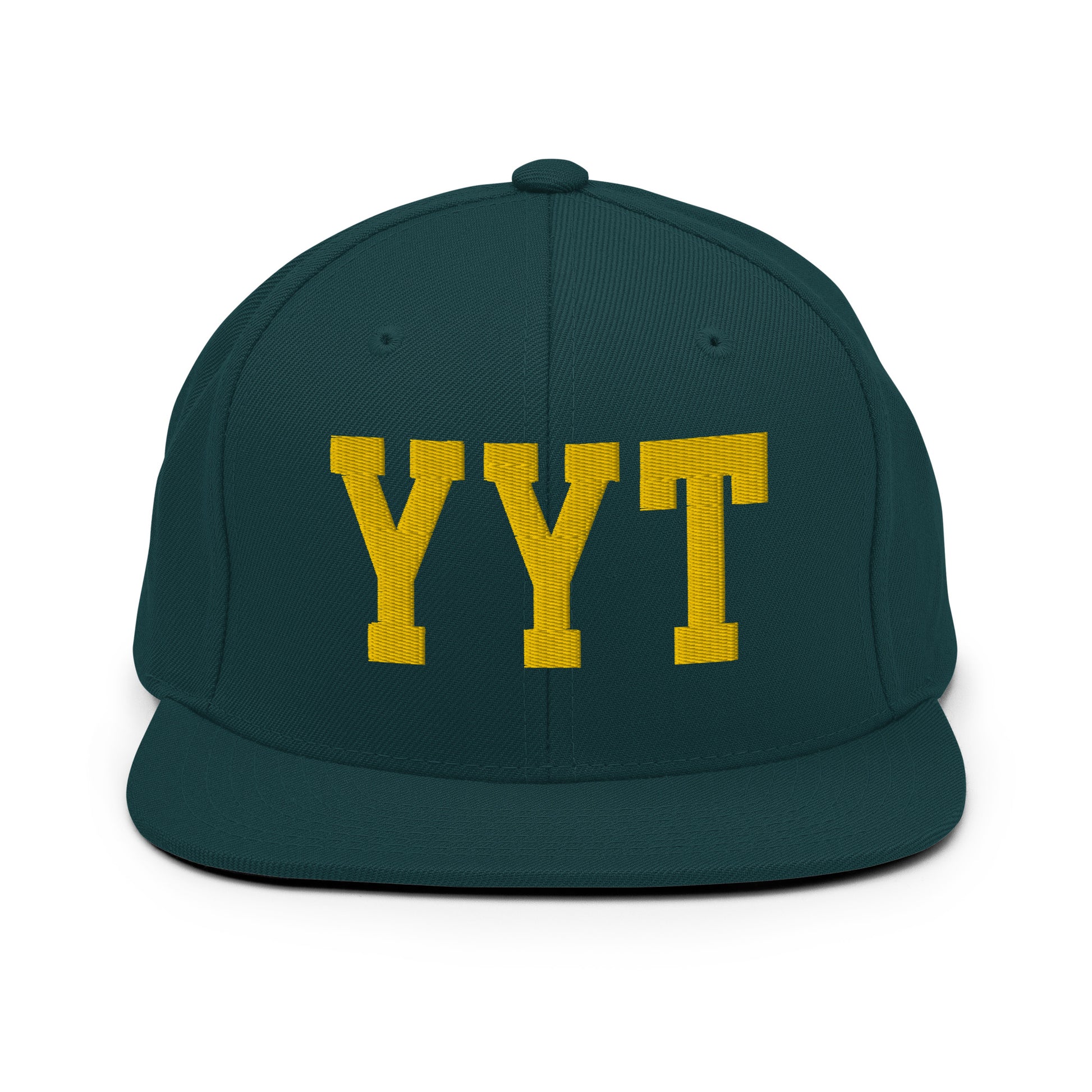 College-Style Classic Snapback Hat • Gold • YYT St. John's • YHM Designs - Image 14