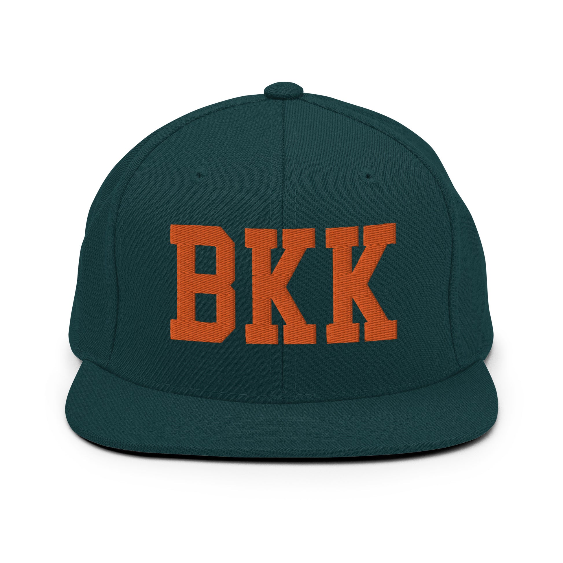 College-Style Classic Snapback Hat • Orange • BKK Bangkok • YHM Designs - Image 23