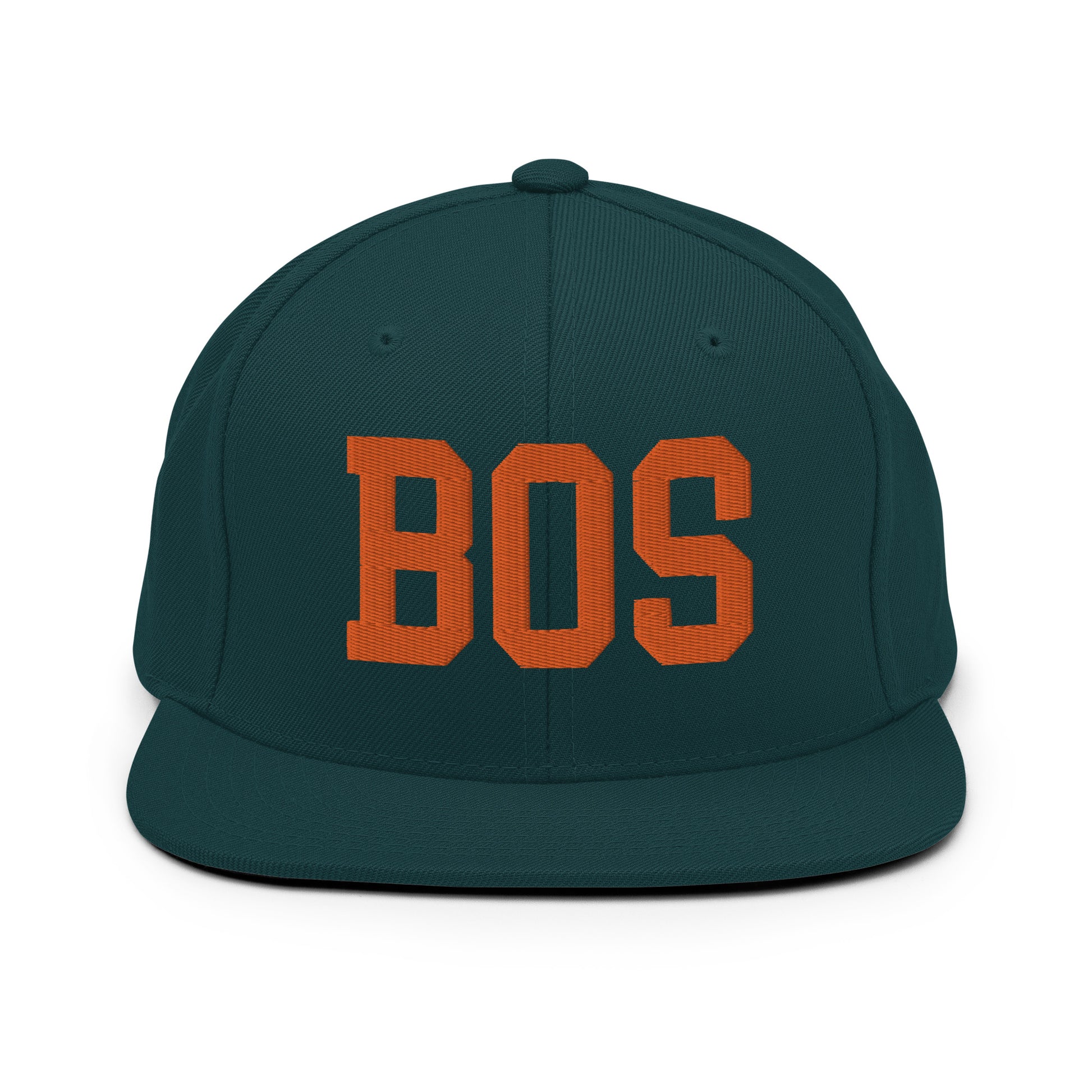 College-Style Classic Snapback Hat • Orange • BOS Boston • YHM Designs - Image 23