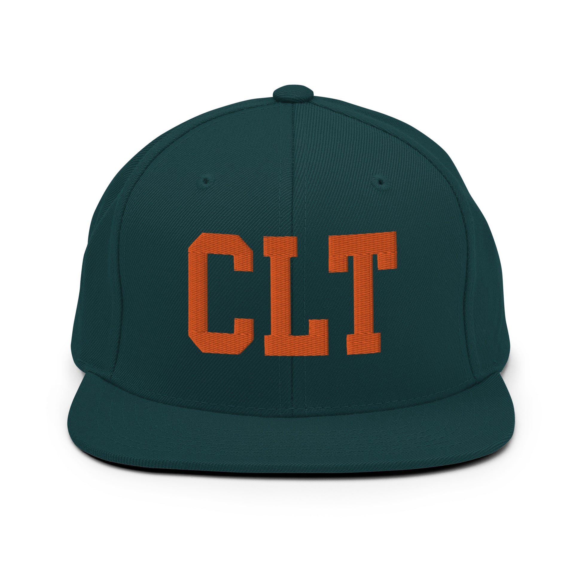 College-Style Classic Snapback Hat • Orange • CLT Charlotte • YHM Designs - Image 23