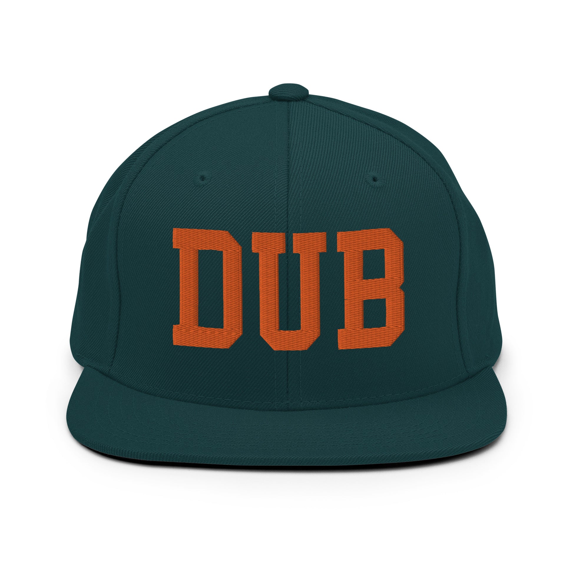 College-Style Classic Snapback Hat • Orange • DUB Dublin • YHM Designs - Image 23