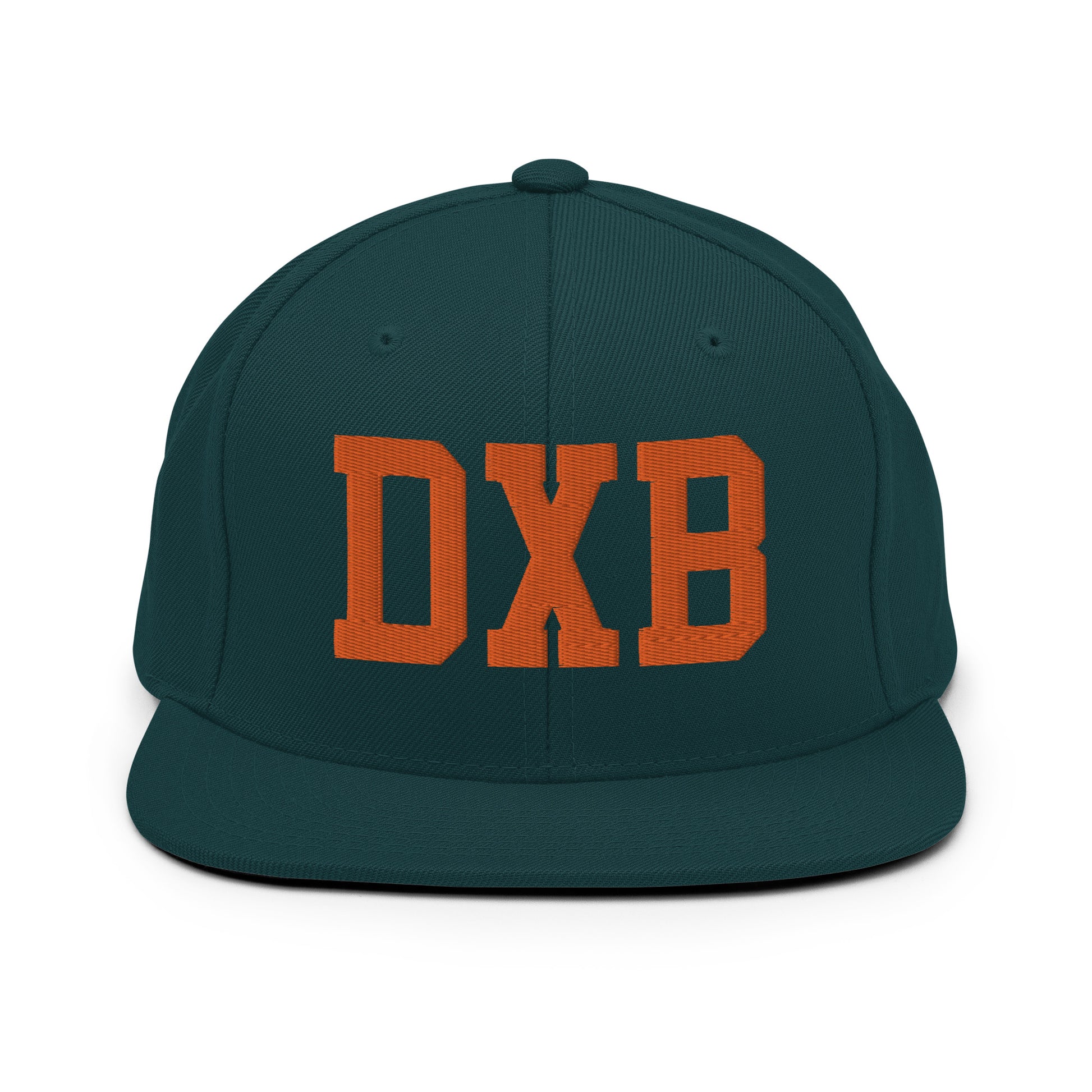 College-Style Classic Snapback Hat • Orange • DXB Dubai • YHM Designs - Image 23