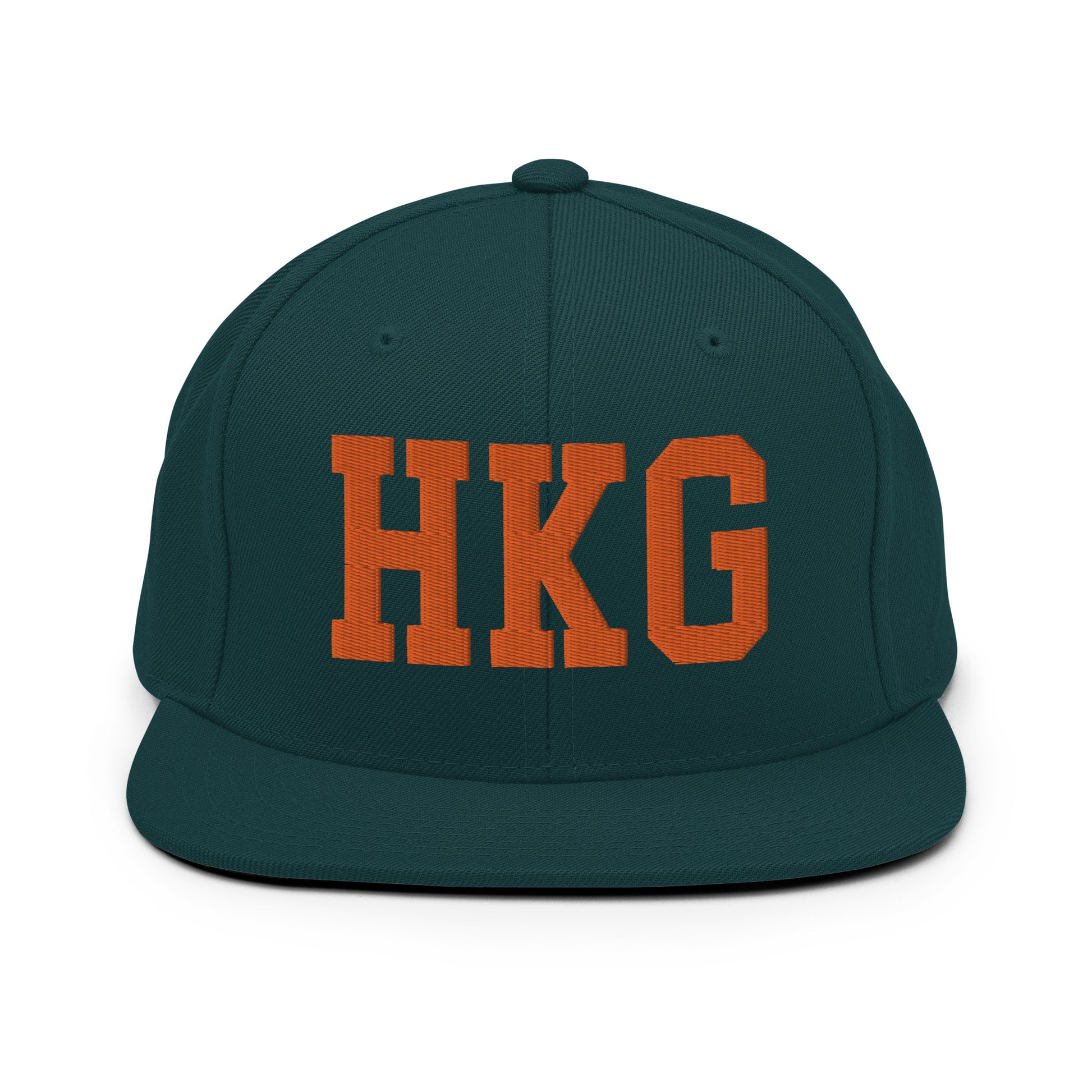 College-Style Classic Snapback Hat • Orange • HKG Hong Kong • YHM Designs - Image 23