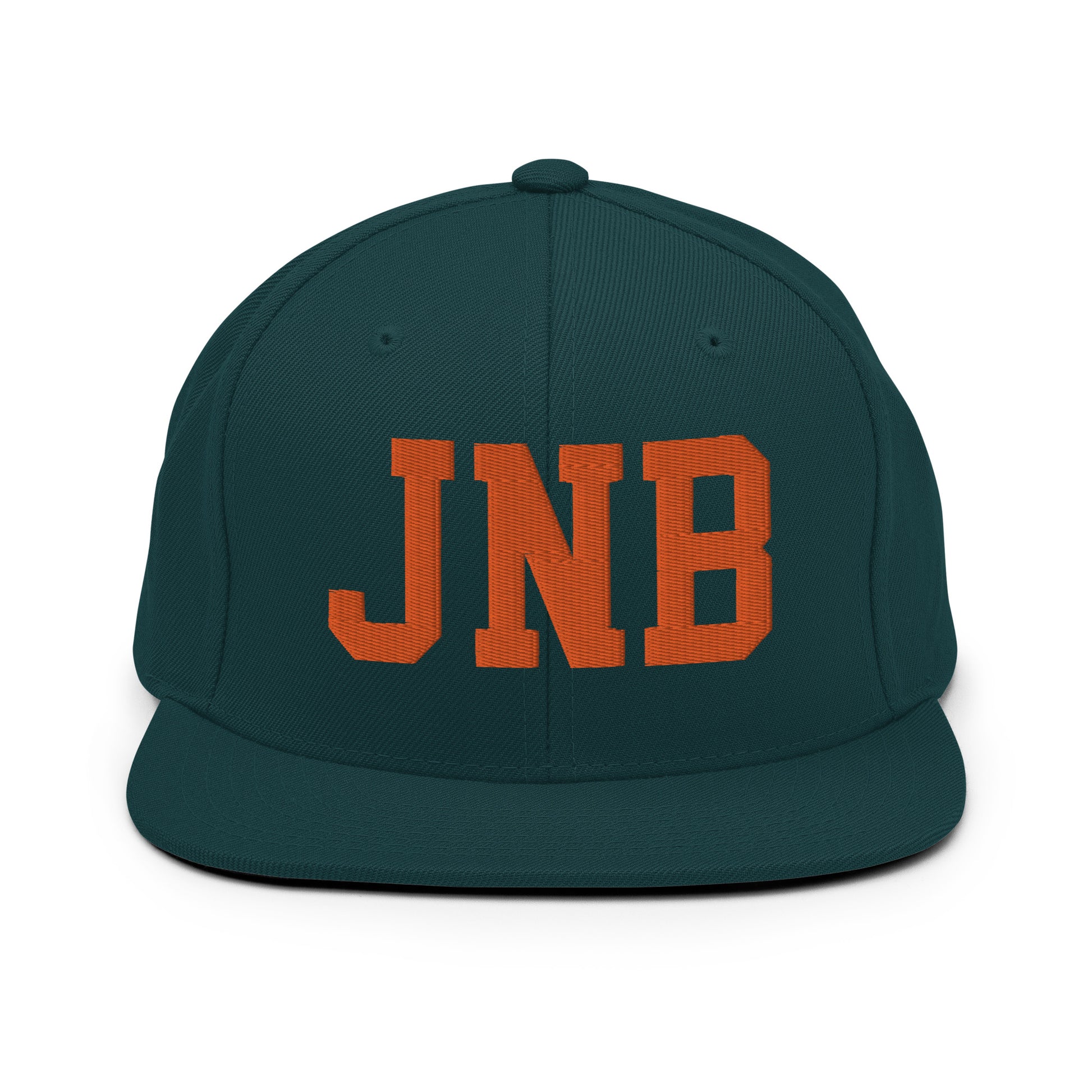 College-Style Classic Snapback Hat • Orange • JNB Johannesburg • YHM Designs - Image 23