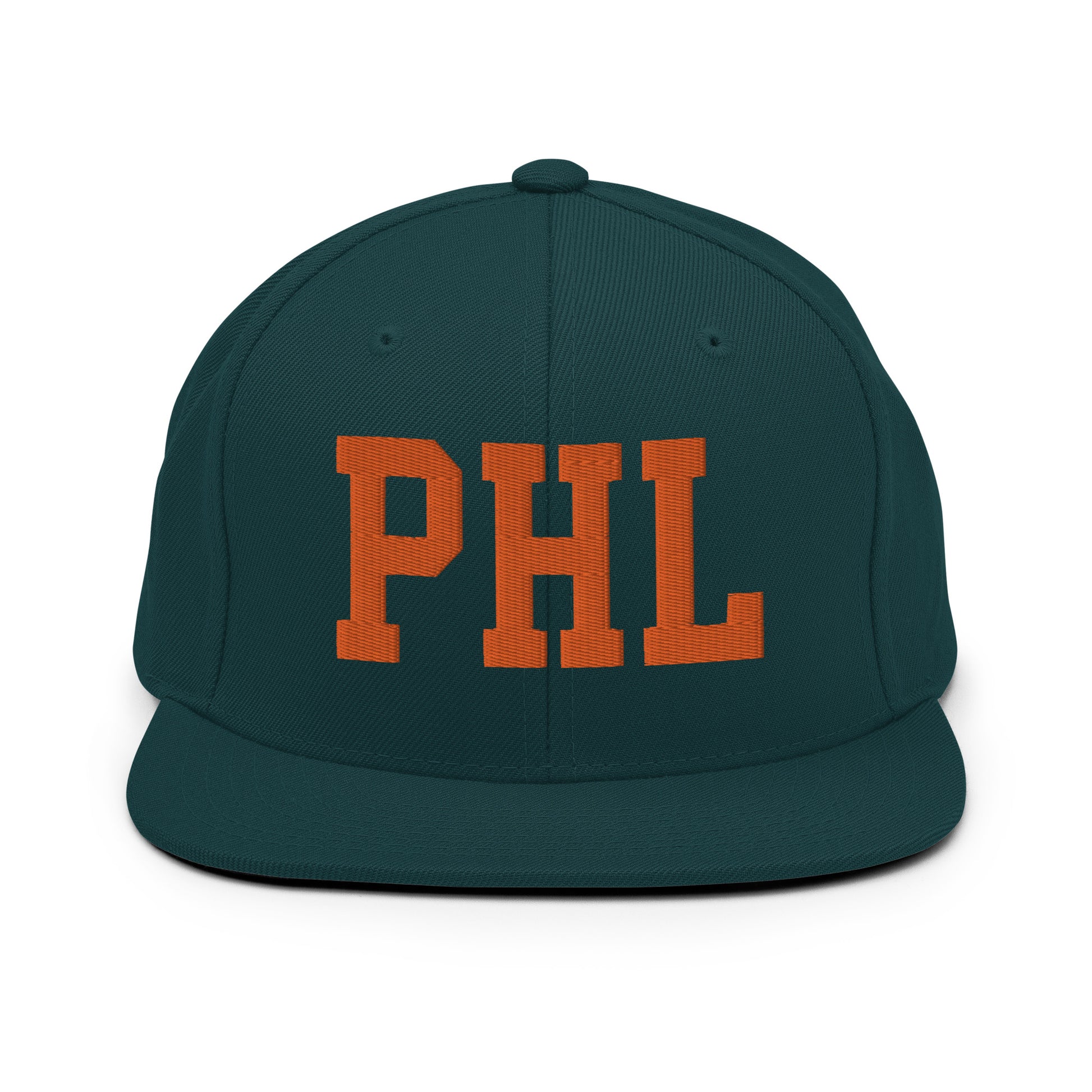 College-Style Classic Snapback Hat • Orange • PHL Philadelphia • YHM Designs - Image 23
