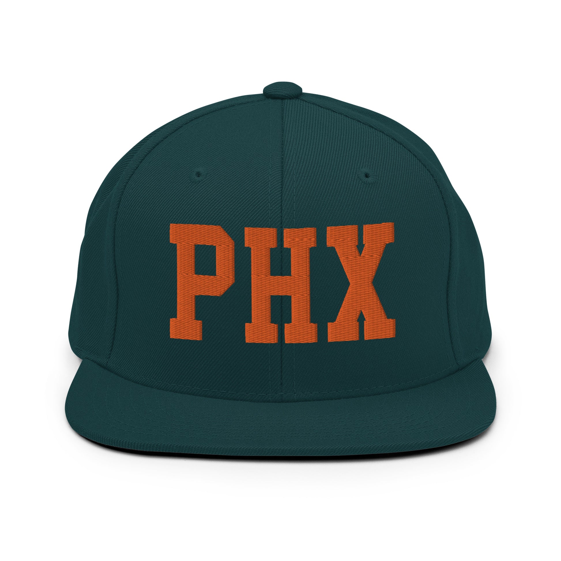 College-Style Classic Snapback Hat • Orange • PHX Phoenix • YHM Designs - Image 23