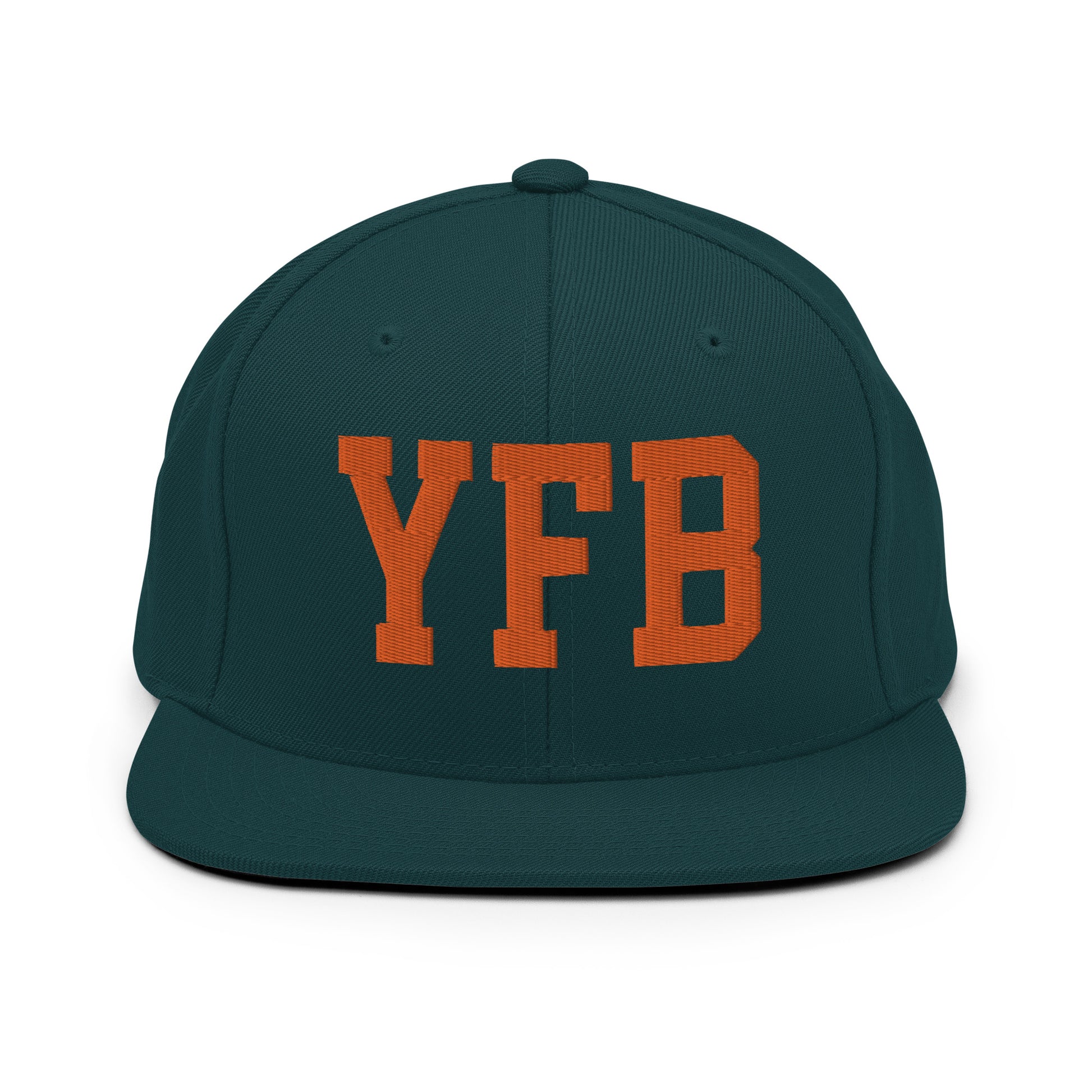 College-Style Classic Snapback Hat • Orange • YFB Iqaluit Souvenir • YHM Designs - Image 23