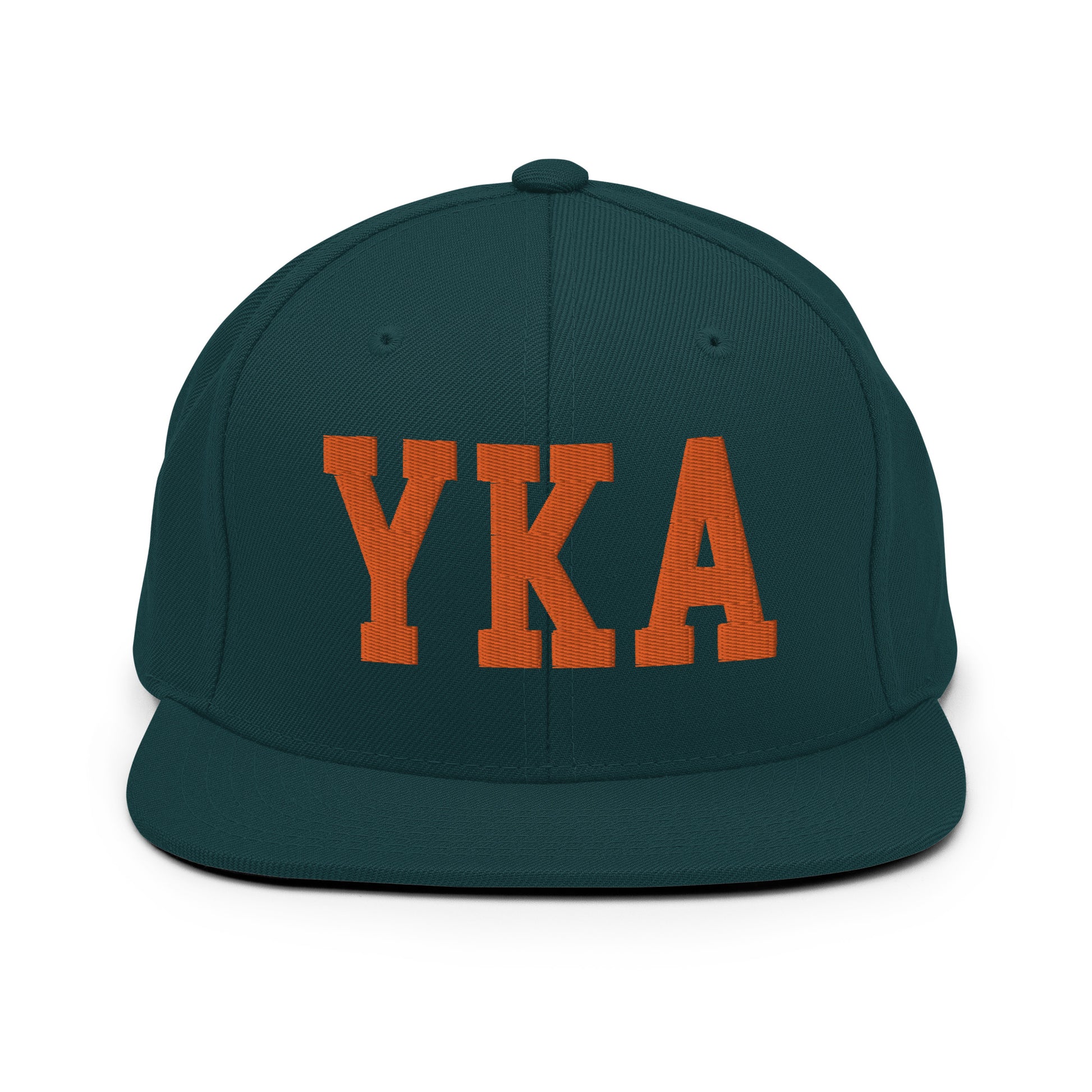 College-Style Classic Snapback Hat • Orange • YKA Kamloops • YHM Designs - Image 23