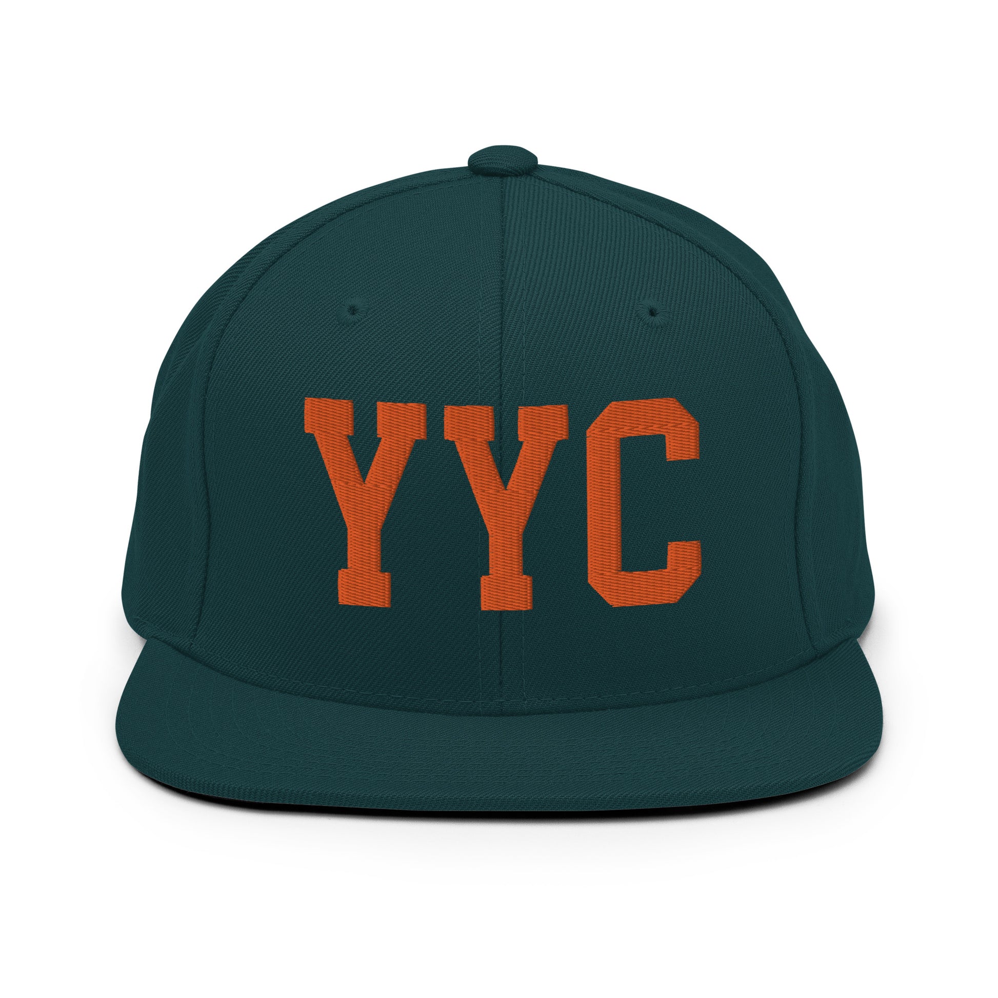 College-Style Classic Snapback Hat • Orange • YYC Calgary • YHM Designs - Image 23