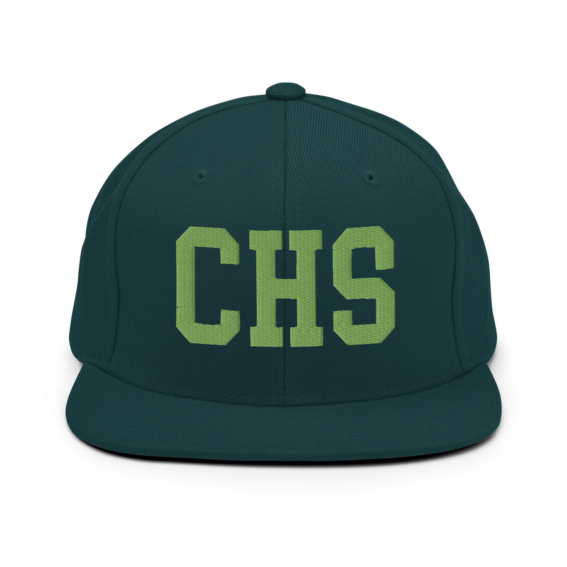 College-Style Classic Snapback Hat • Kiwi Green • CHS Charleston • YHM Designs - Image 07