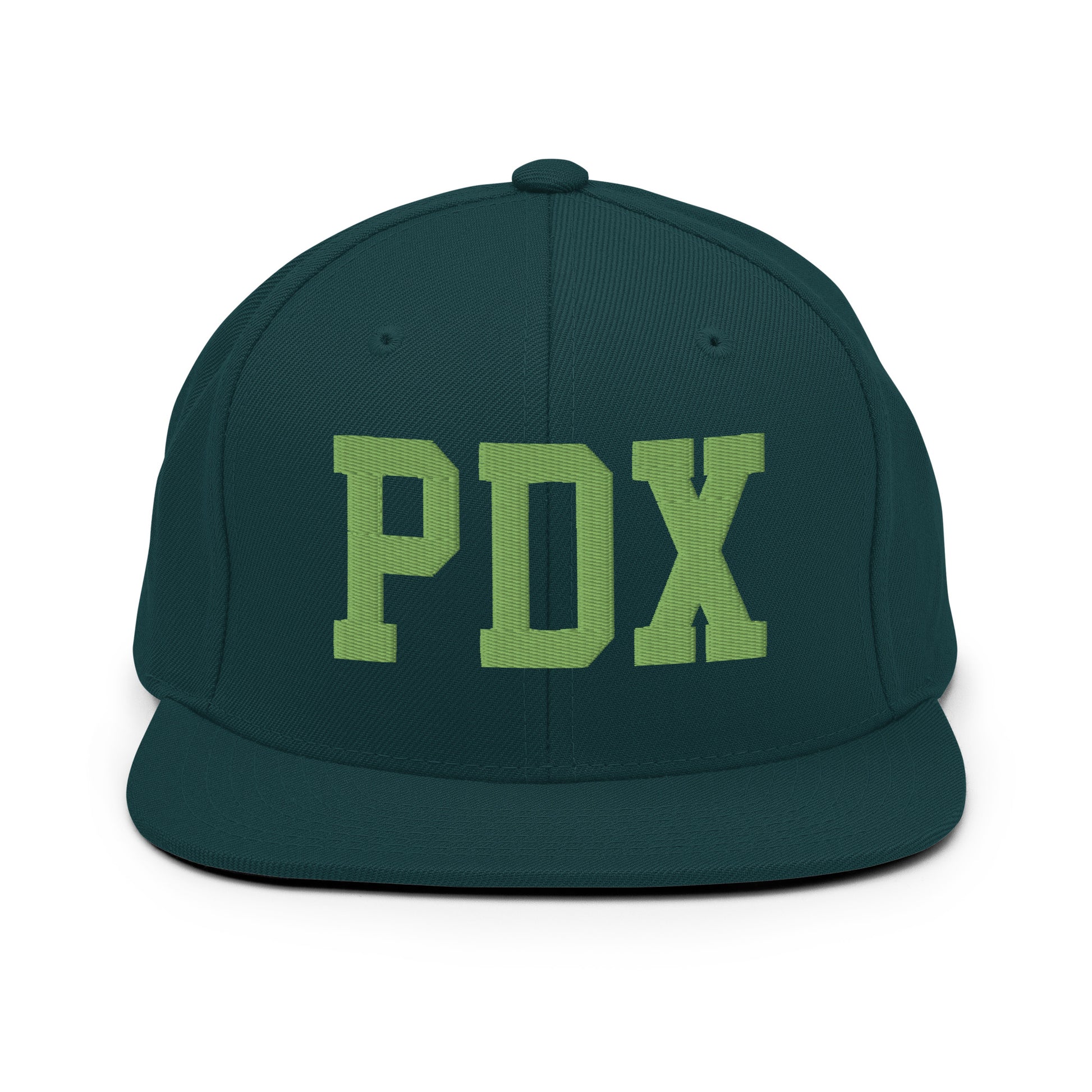College-Style Classic Snapback Hat • Kiwi Green • PDX Portland • YHM Designs - Image 07
