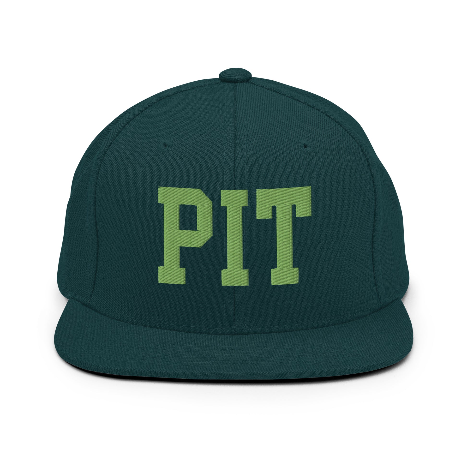 College-Style Classic Snapback Hat • Kiwi Green • PIT Pittsburgh • YHM Designs - Image 07