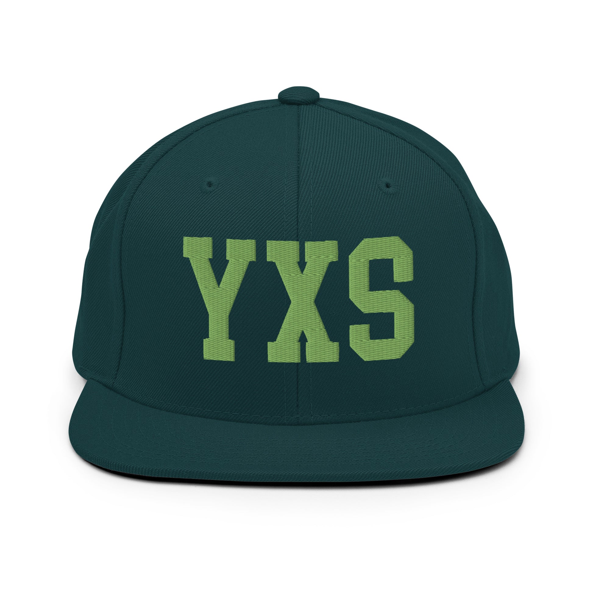 College-Style Classic Snapback Hat • Kiwi Green • YXS Prince George • YHM Designs - Image 07