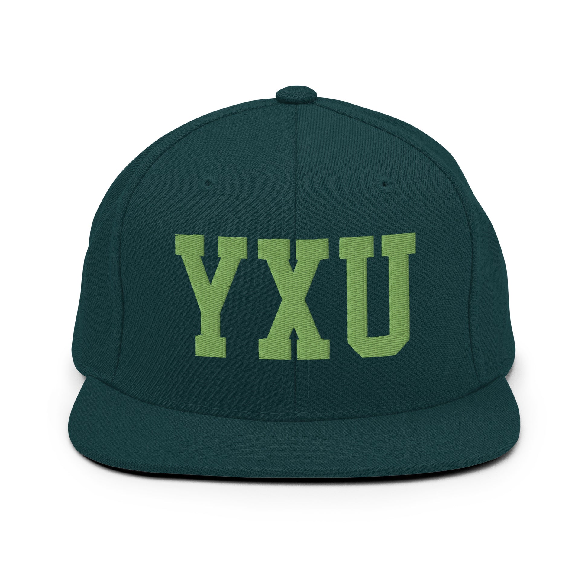 College-Style Classic Snapback Hat • Kiwi Green • YXU London • YHM Designs - Image 07