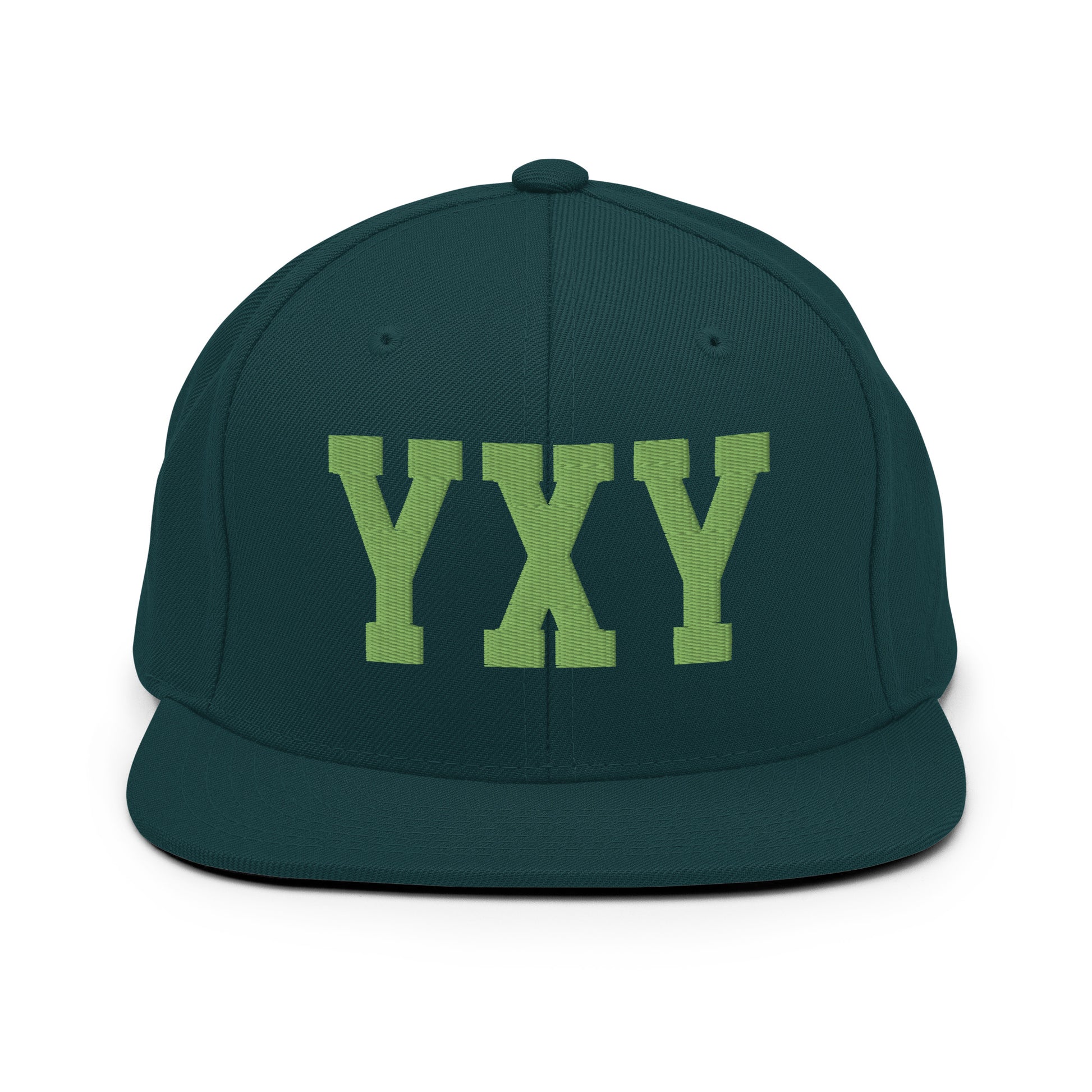College-Style Classic Snapback Hat • Kiwi Green • YXY Whitehorse • YHM Designs - Image 07