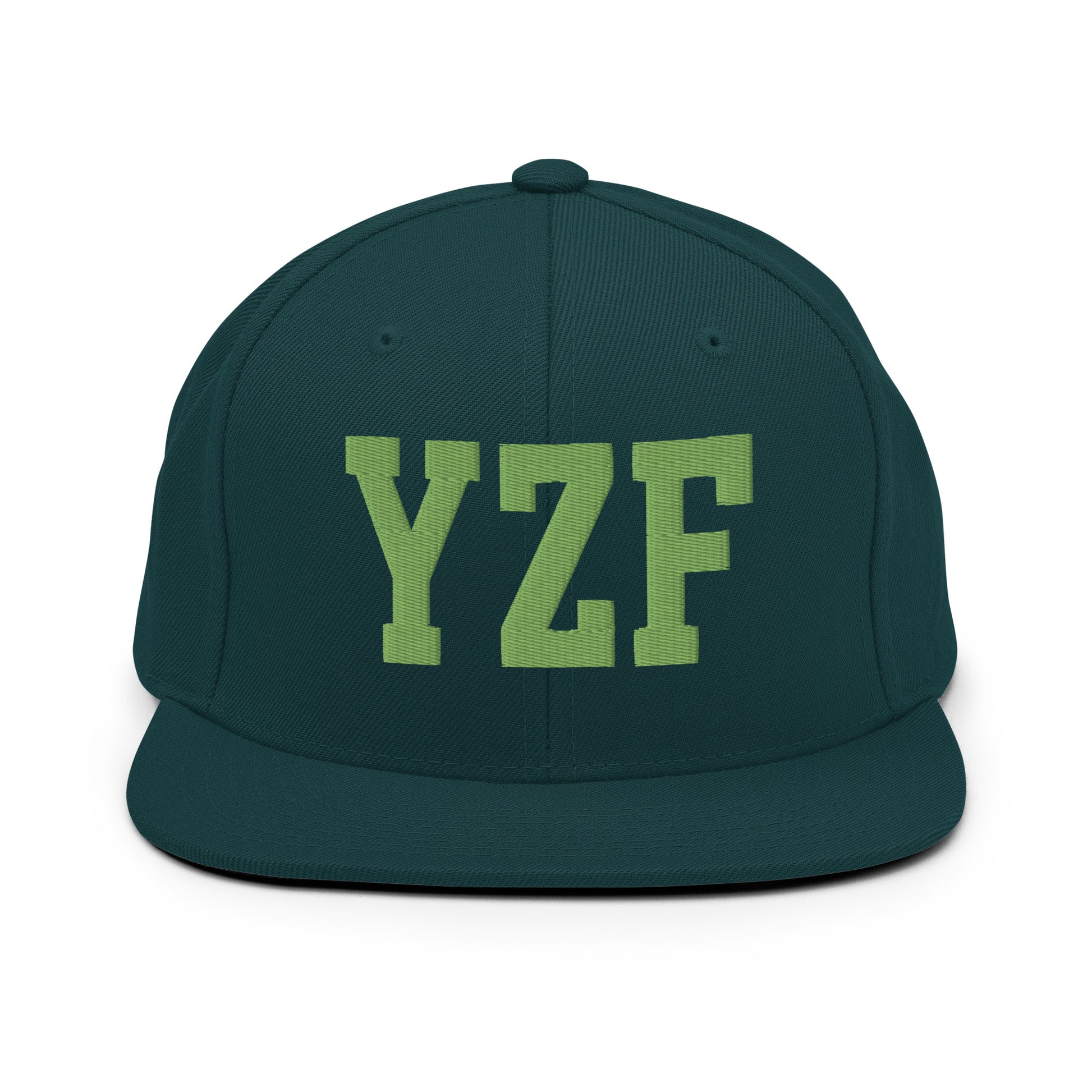 College-Style Classic Snapback Hat • Kiwi Green • YZF Yellowknife • YHM Designs - Image 07