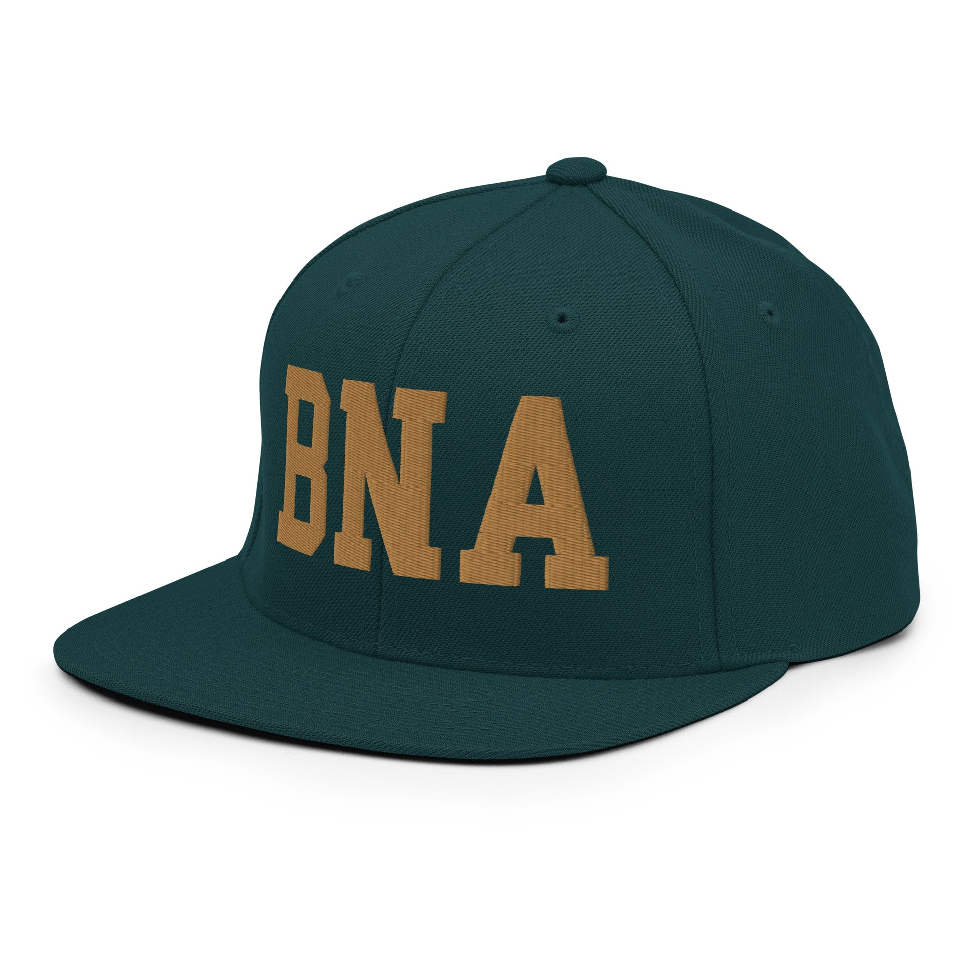 College-Style Classic Snapback Hat • Old Gold • BNA Nashville Souvenir • YHM Designs - Image 20