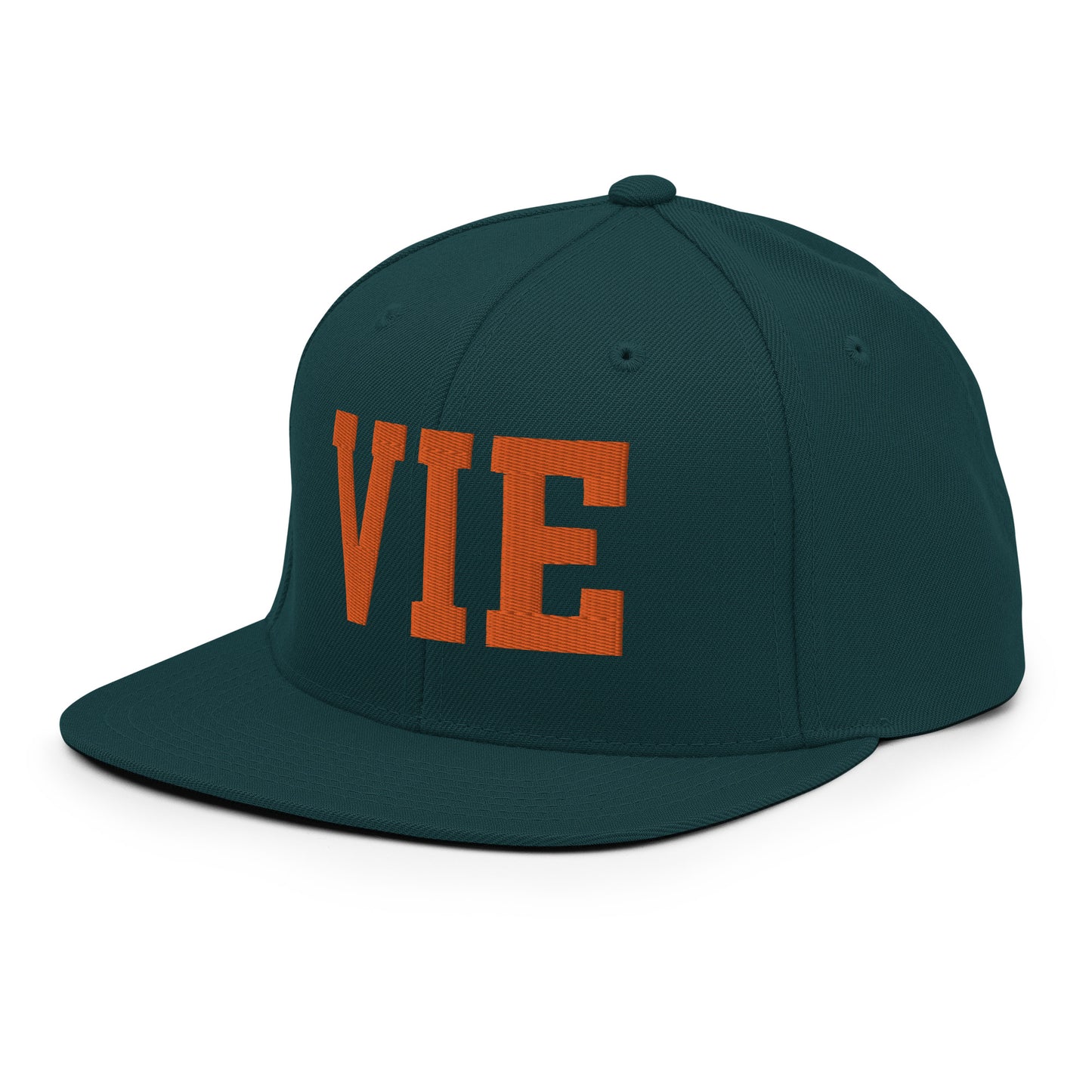 College-Style Classic Snapback Hat • Orange • VIE Vienna • YHM Designs - Image 25