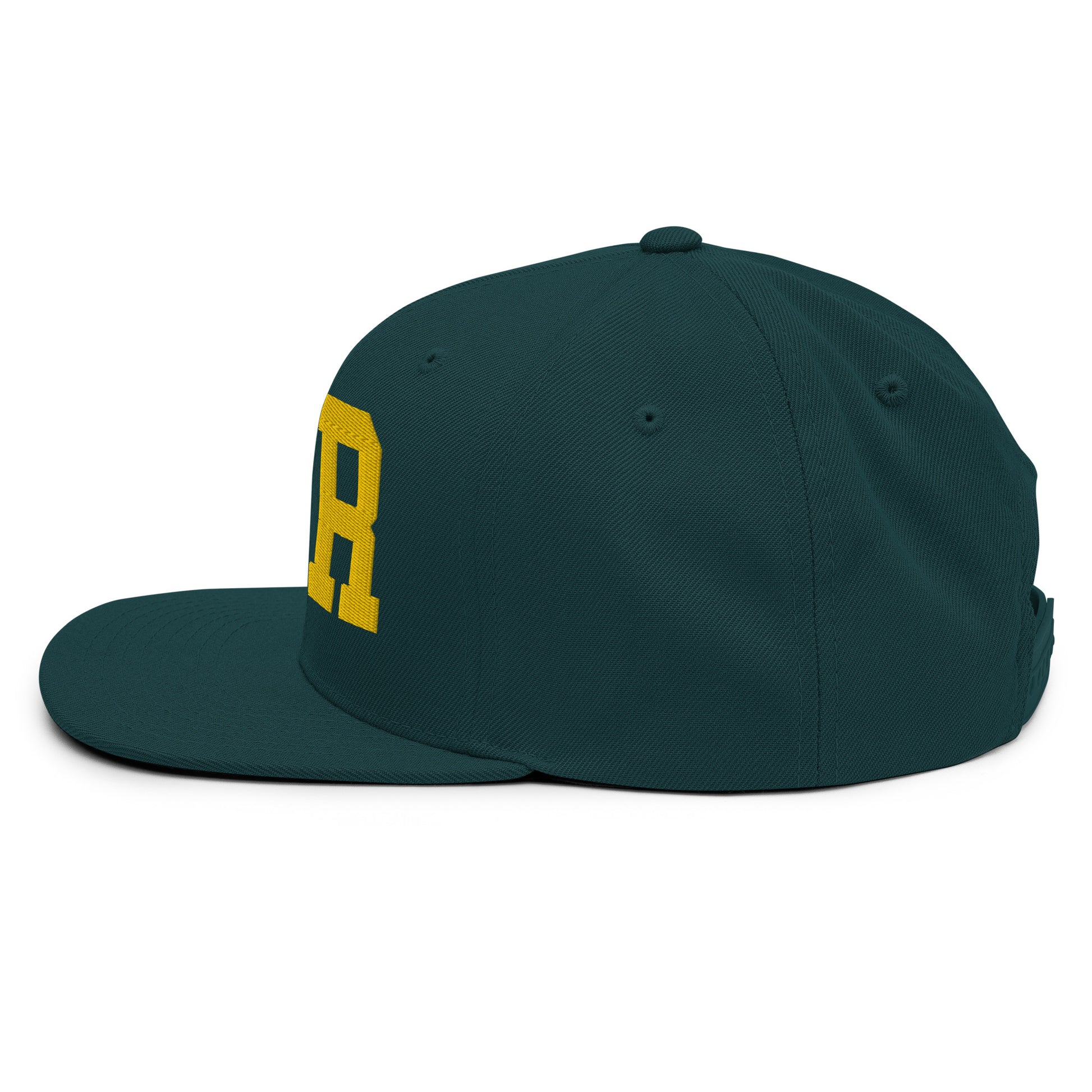College-Style Classic Snapback Hat • Gold • BER Berlin • YHM Designs - Image 17