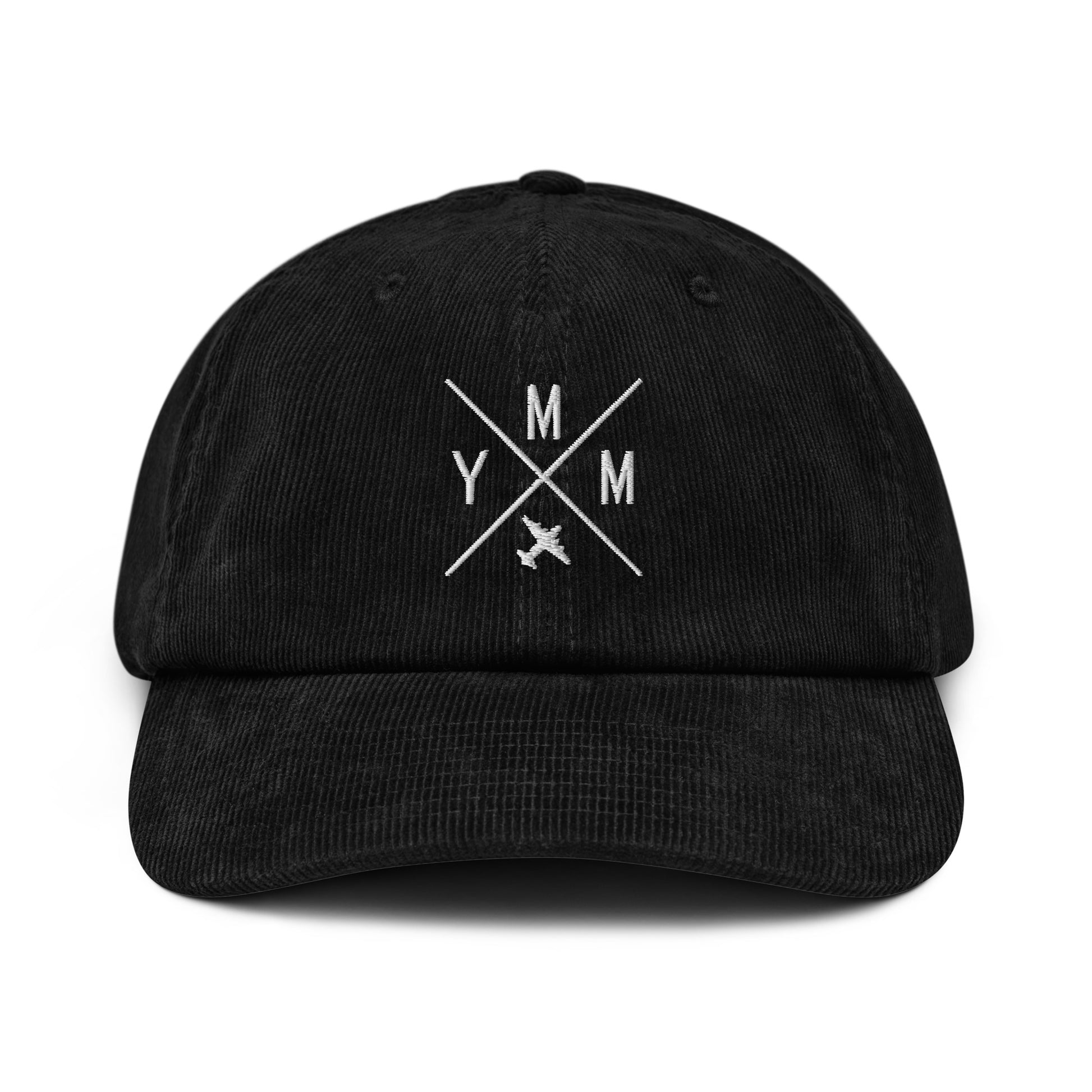 Crossed-X Corduroy Hat - White • YMM Fort McMurray • YHM Designs - Image 13