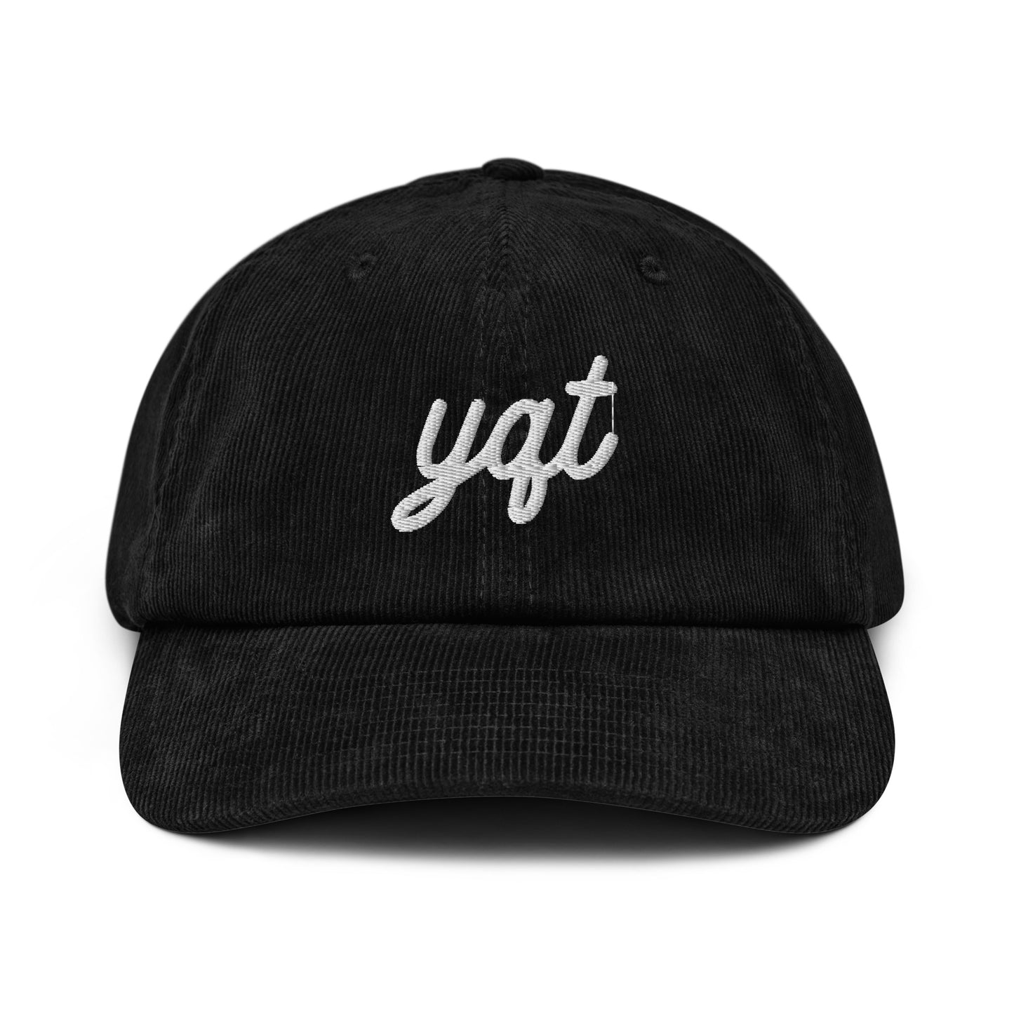 Vintage Script Corduroy Hat - White • YQT Thunder Bay • YHM Designs - Image 13