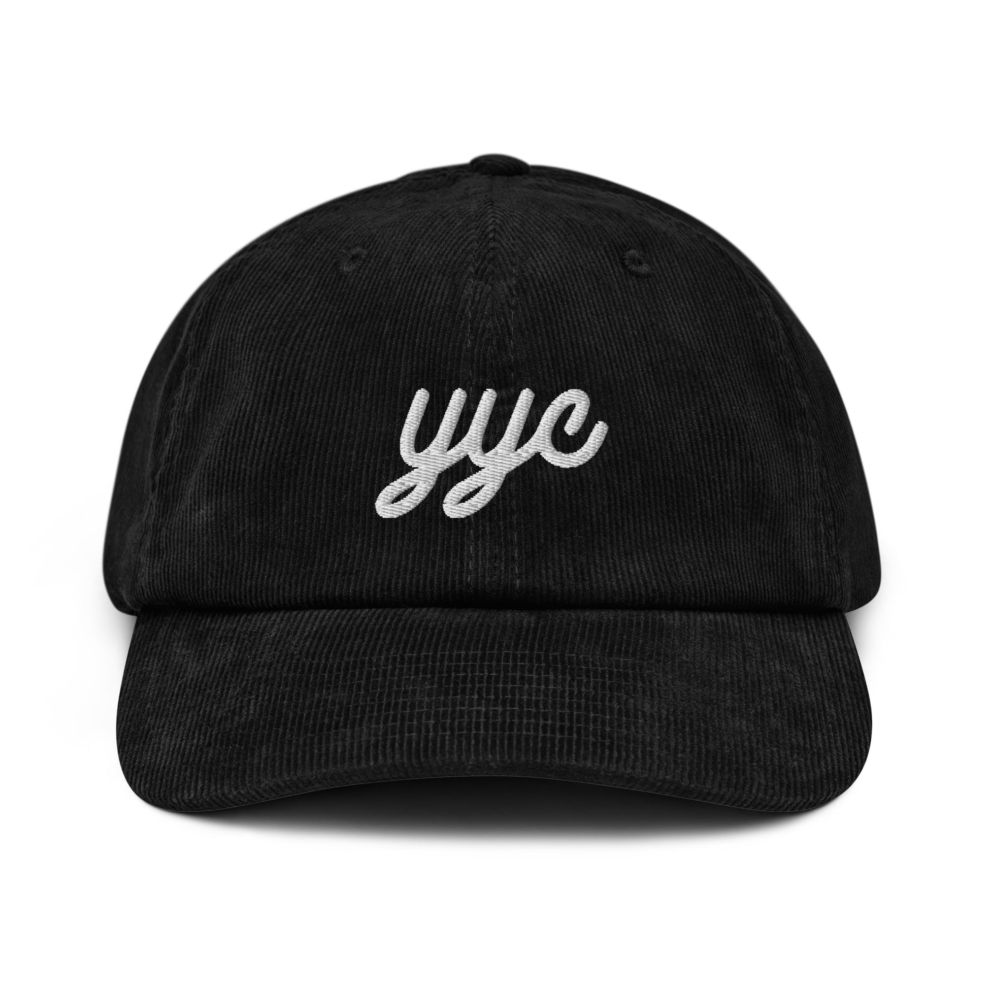 Vintage Script Corduroy Hat - White • YYC Calgary • YHM Designs - Image 13