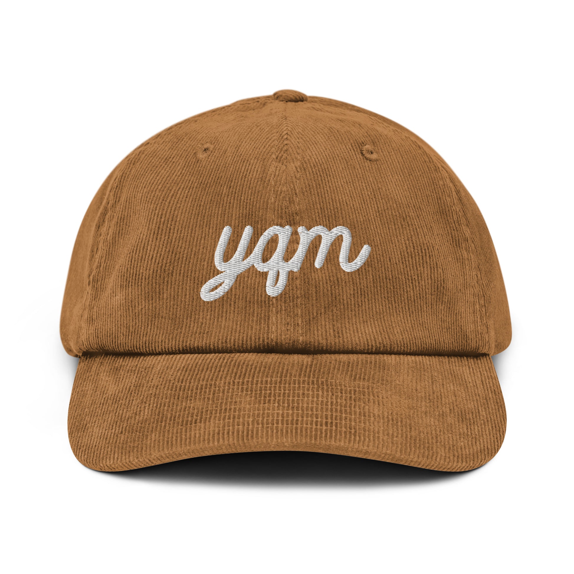 Vintage Script Corduroy Hat - White • YQM Moncton • YHM Designs - Image 22