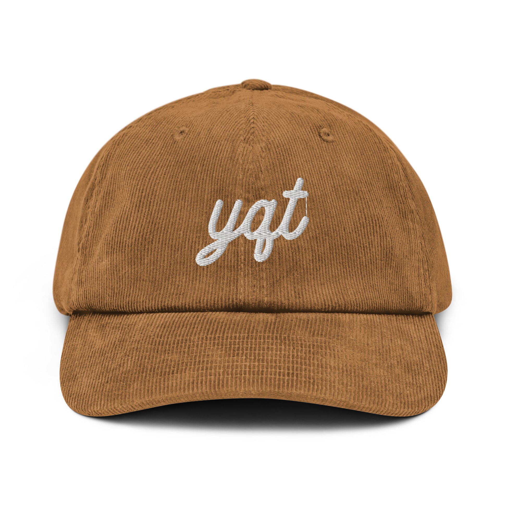 Vintage Script Corduroy Hat - White • YQT Thunder Bay • YHM Designs - Image 22