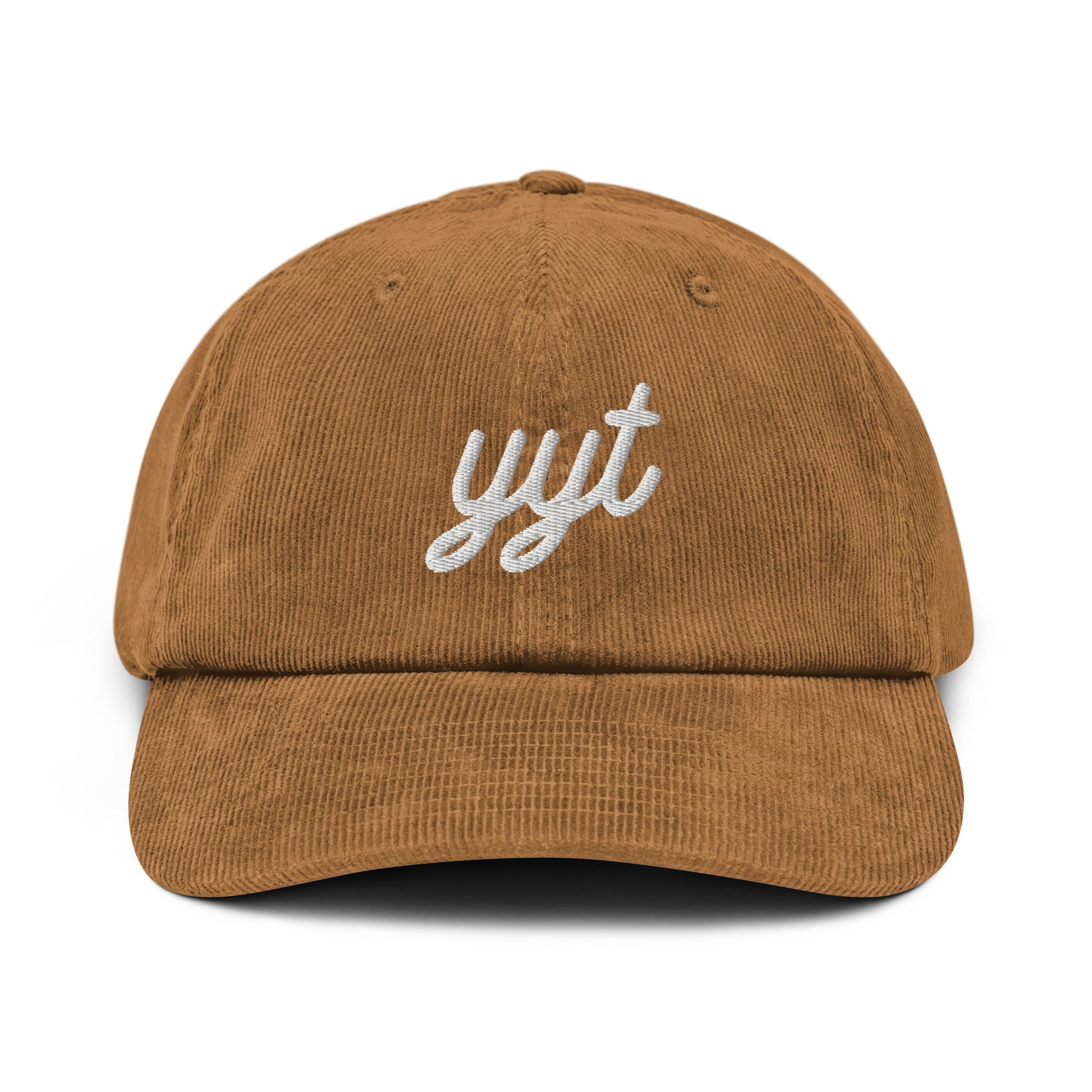 Vintage Script Corduroy Hat - White • YYT St. John's • YHM Designs - Image 22