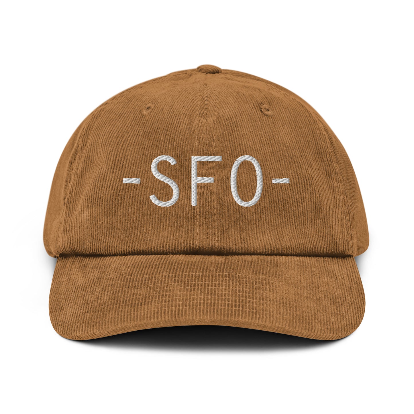 Souvenir Corduroy Hat - White • SFO San Francisco • YHM Designs - Image 18