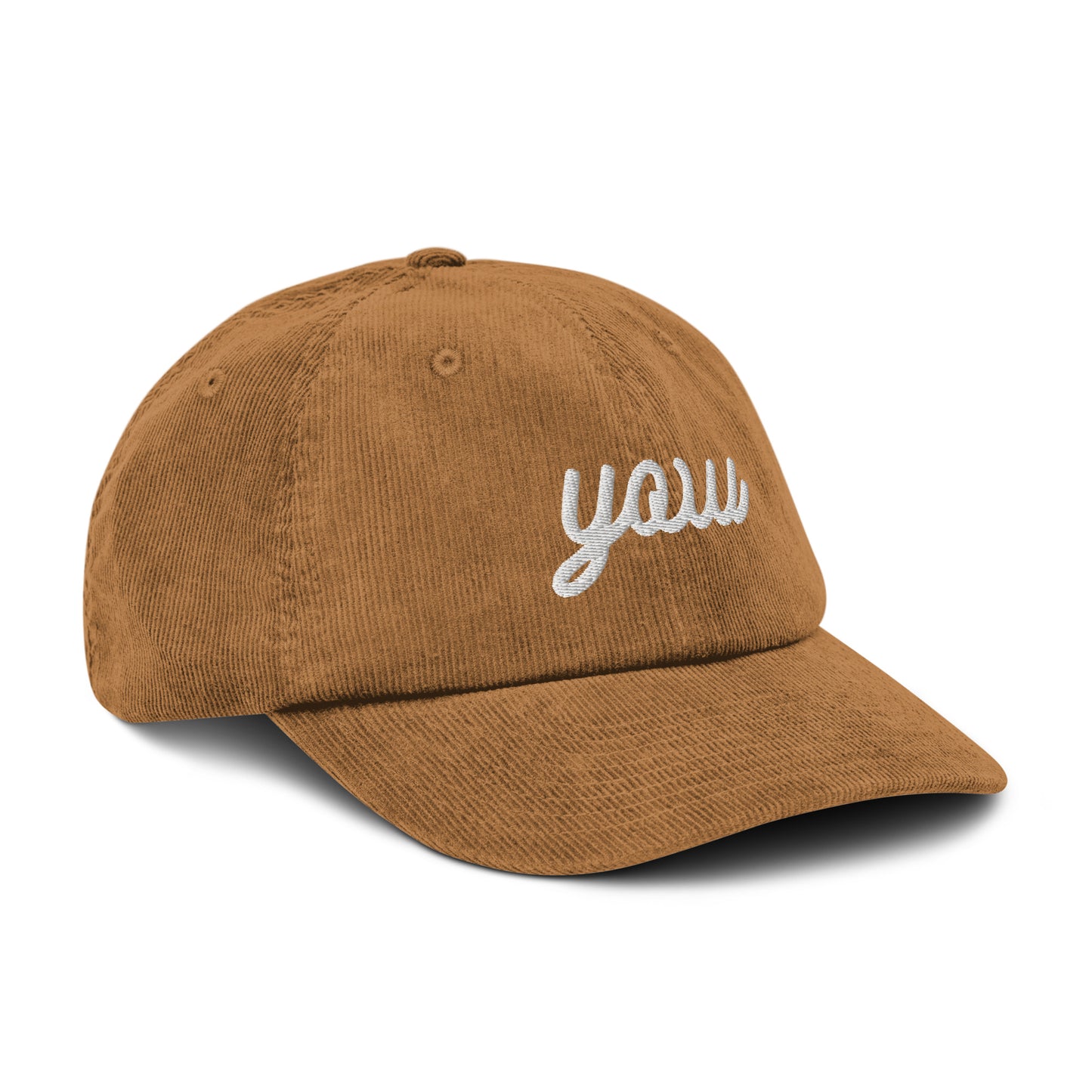 Vintage Script Corduroy Hat - White • YOW Ottawa • YHM Designs - Image 23