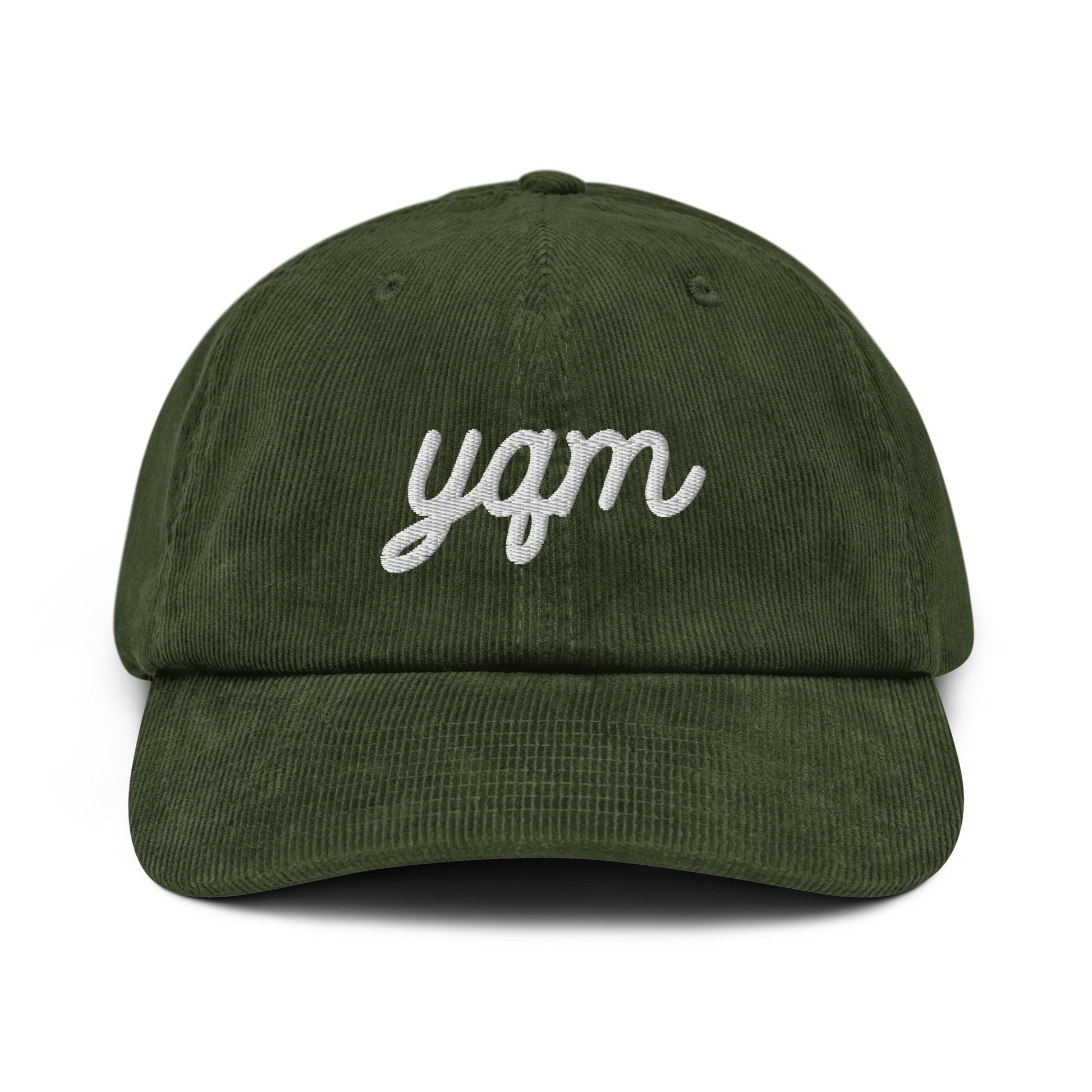 Vintage Script Corduroy Hat - White • YQM Moncton • YHM Designs - Image 19