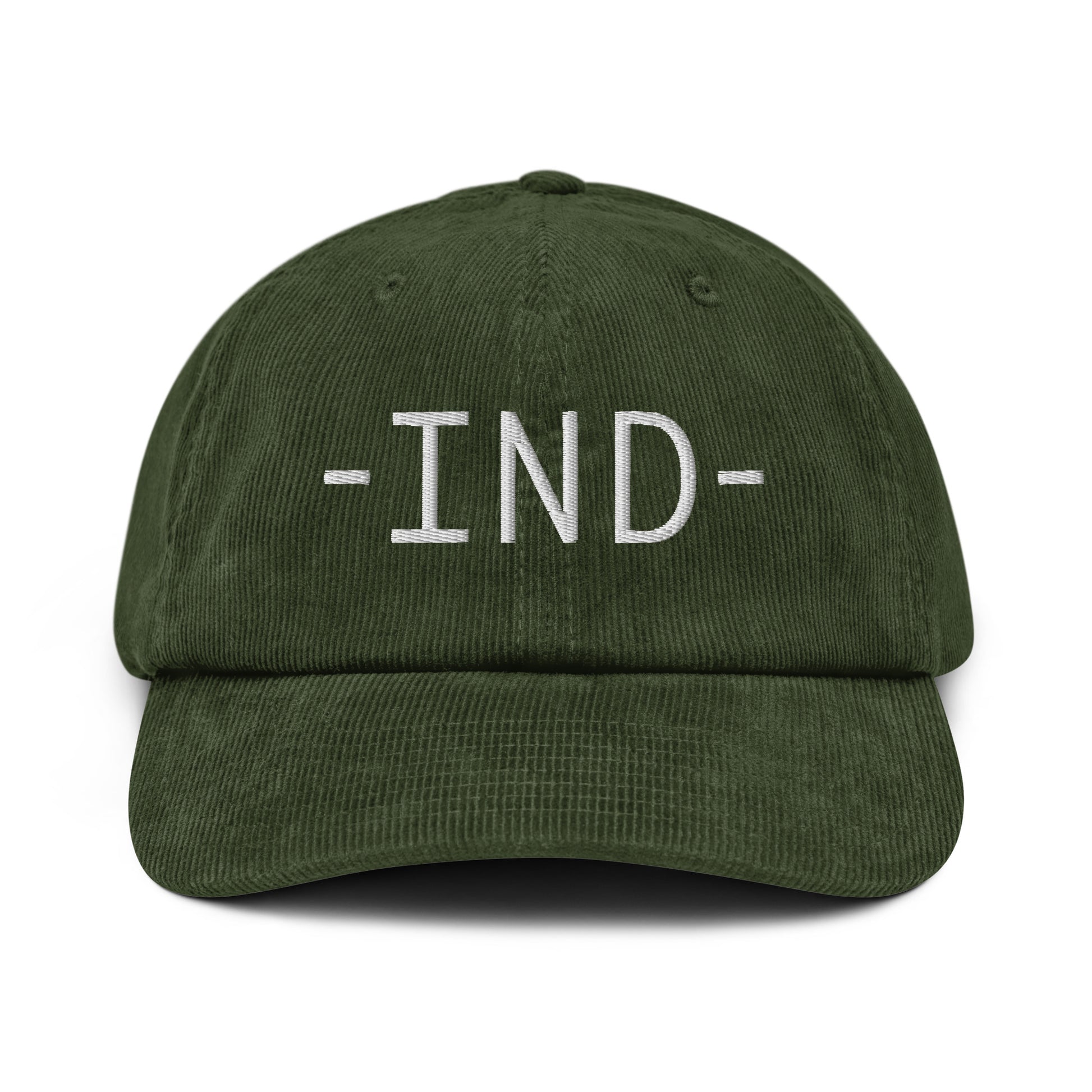 Souvenir Corduroy Hat - White • IND Indianapolis • YHM Designs - Image 16