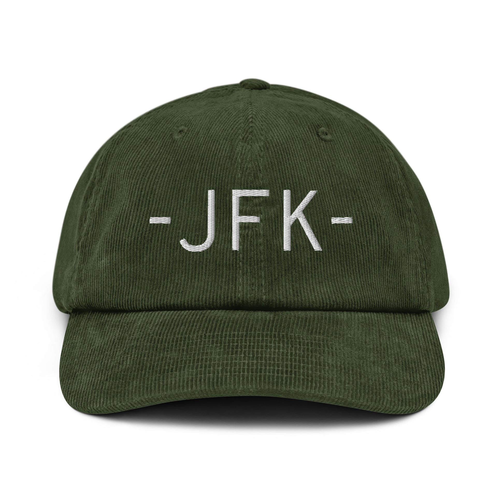 Souvenir Corduroy Hat - White • JFK New York City • YHM Designs - Image 16
