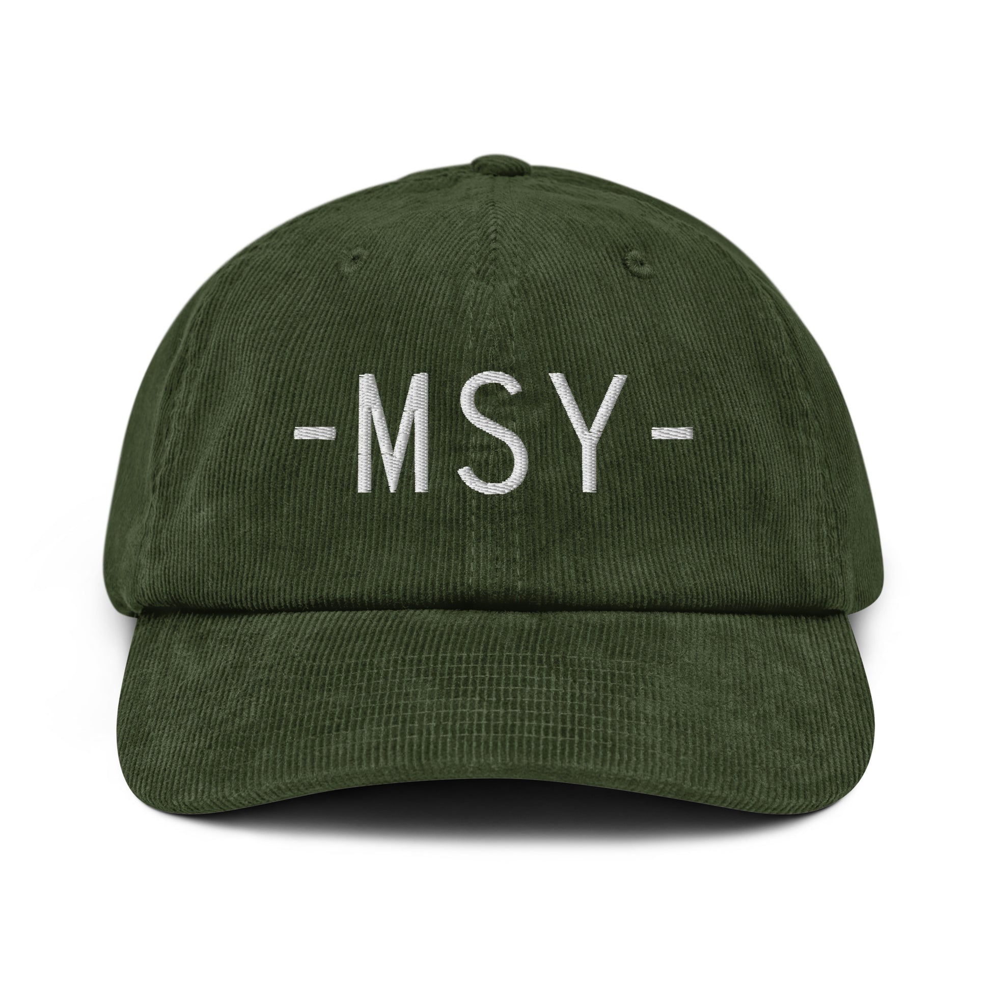 Souvenir Corduroy Hat - White • MSY New Orleans • YHM Designs - Image 16