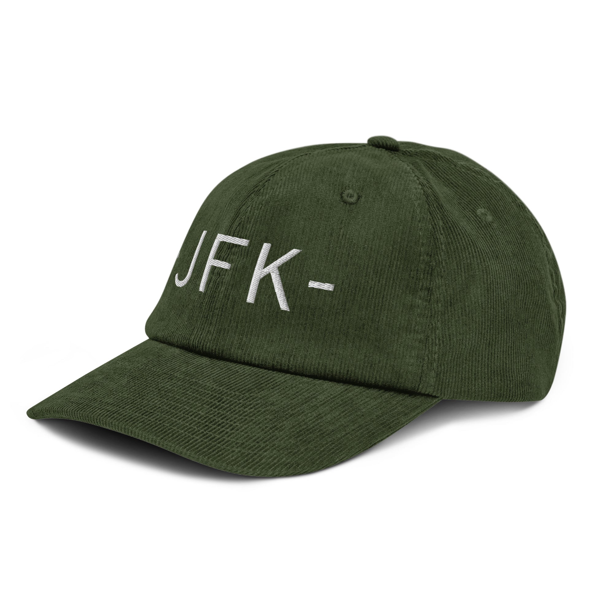 Souvenir Corduroy Hat - White • JFK New York City • YHM Designs - Image 17