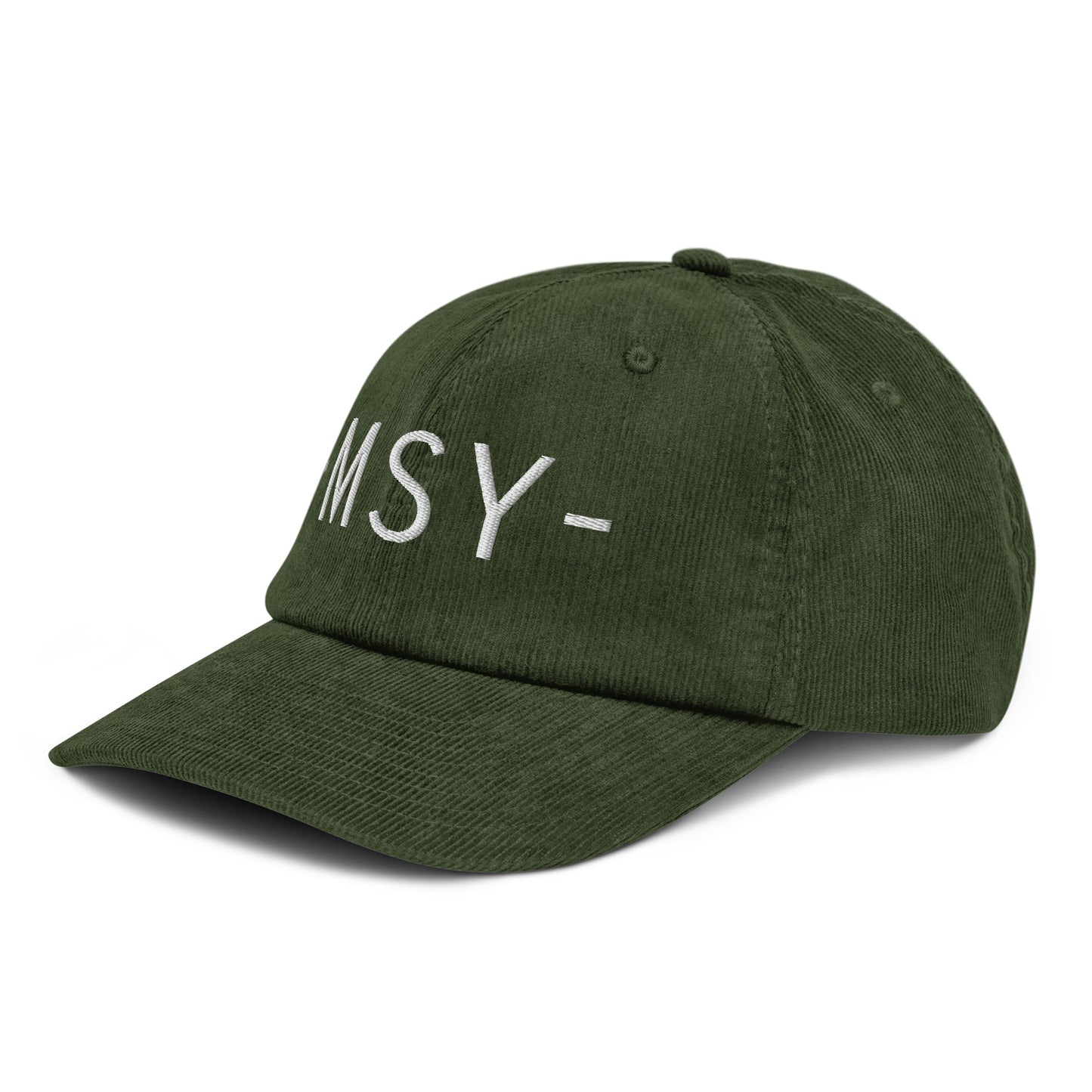 Souvenir Corduroy Hat - White • MSY New Orleans • YHM Designs - Image 17