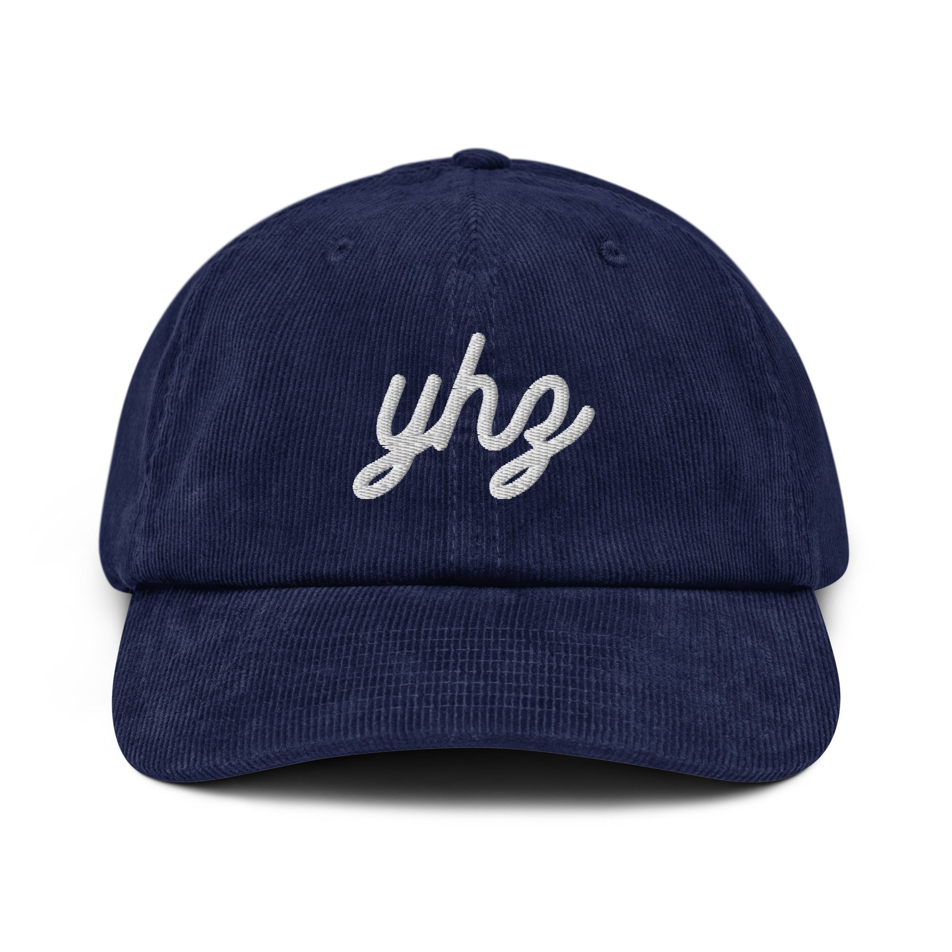 Vintage Script Corduroy Hat - White • YHZ Halifax • YHM Designs - Image 16