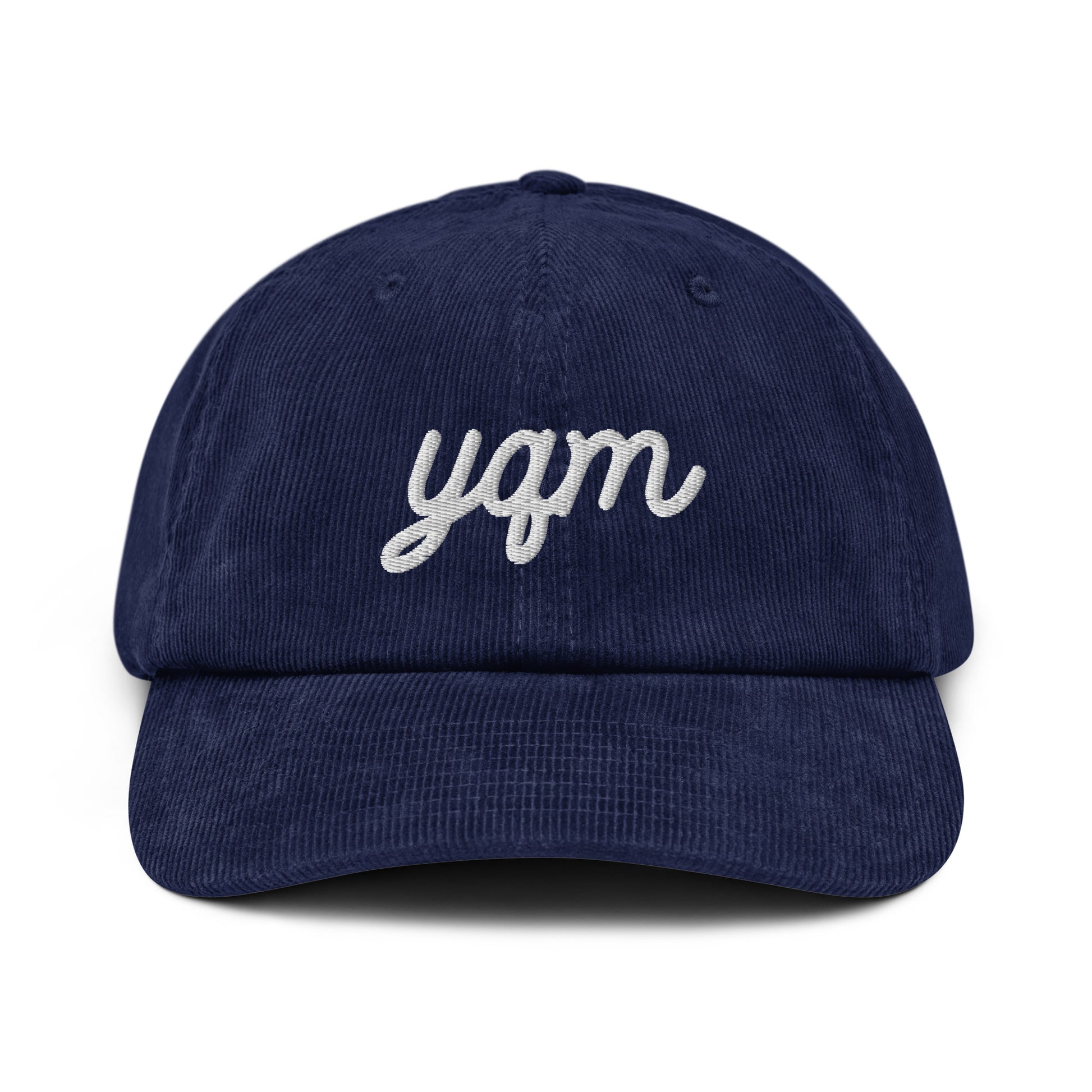 Vintage Script Corduroy Hat - White • YQM Moncton • YHM Designs - Image 16