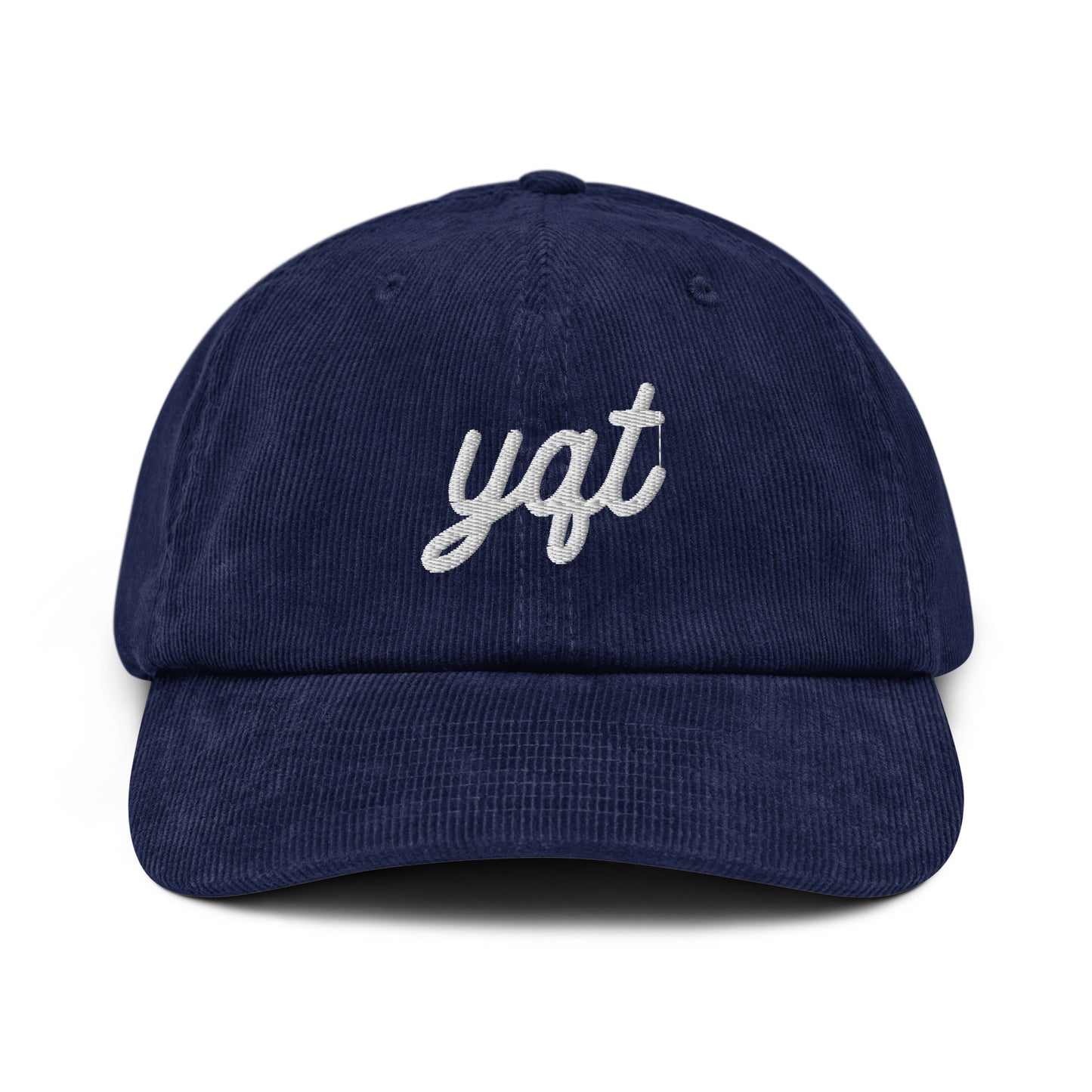 Vintage Script Corduroy Hat - White • YQT Thunder Bay • YHM Designs - Image 16