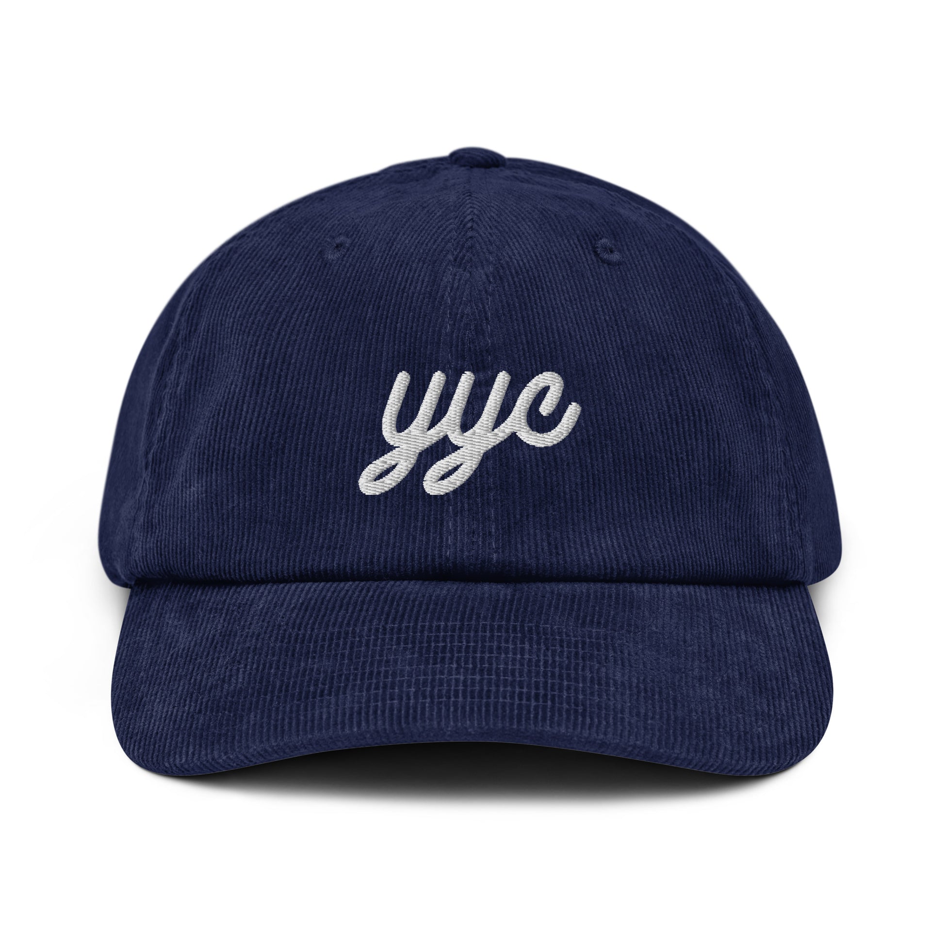 Vintage Script Corduroy Hat - White • YYC Calgary • YHM Designs - Image 16