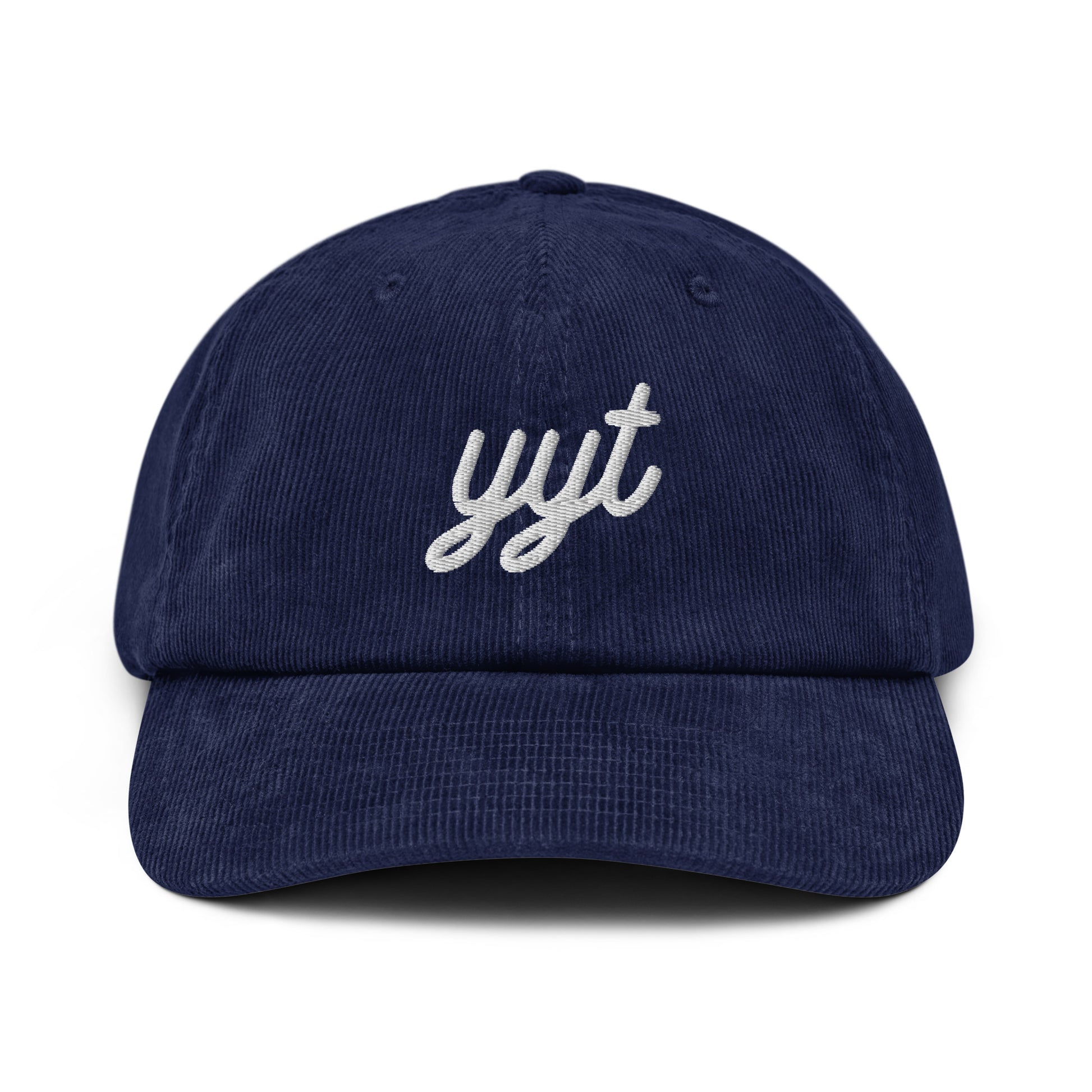 Vintage Script Corduroy Hat - White • YYT St. John's • YHM Designs - Image 16
