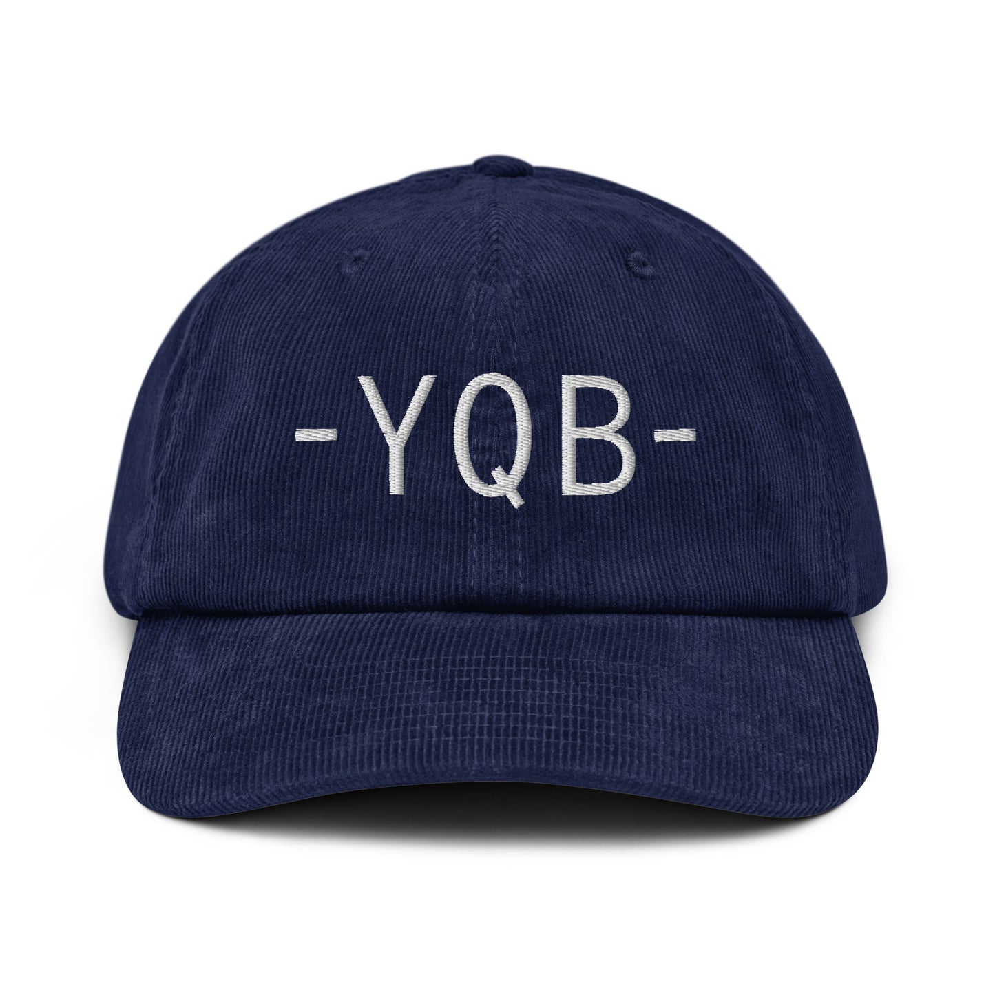 Souvenir Corduroy Hat - White • YQB Quebec City • YHM Designs - Image 15