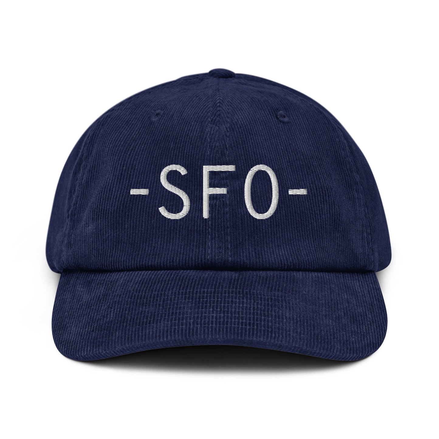 Souvenir Corduroy Hat - White • SFO San Francisco • YHM Designs - Image 15